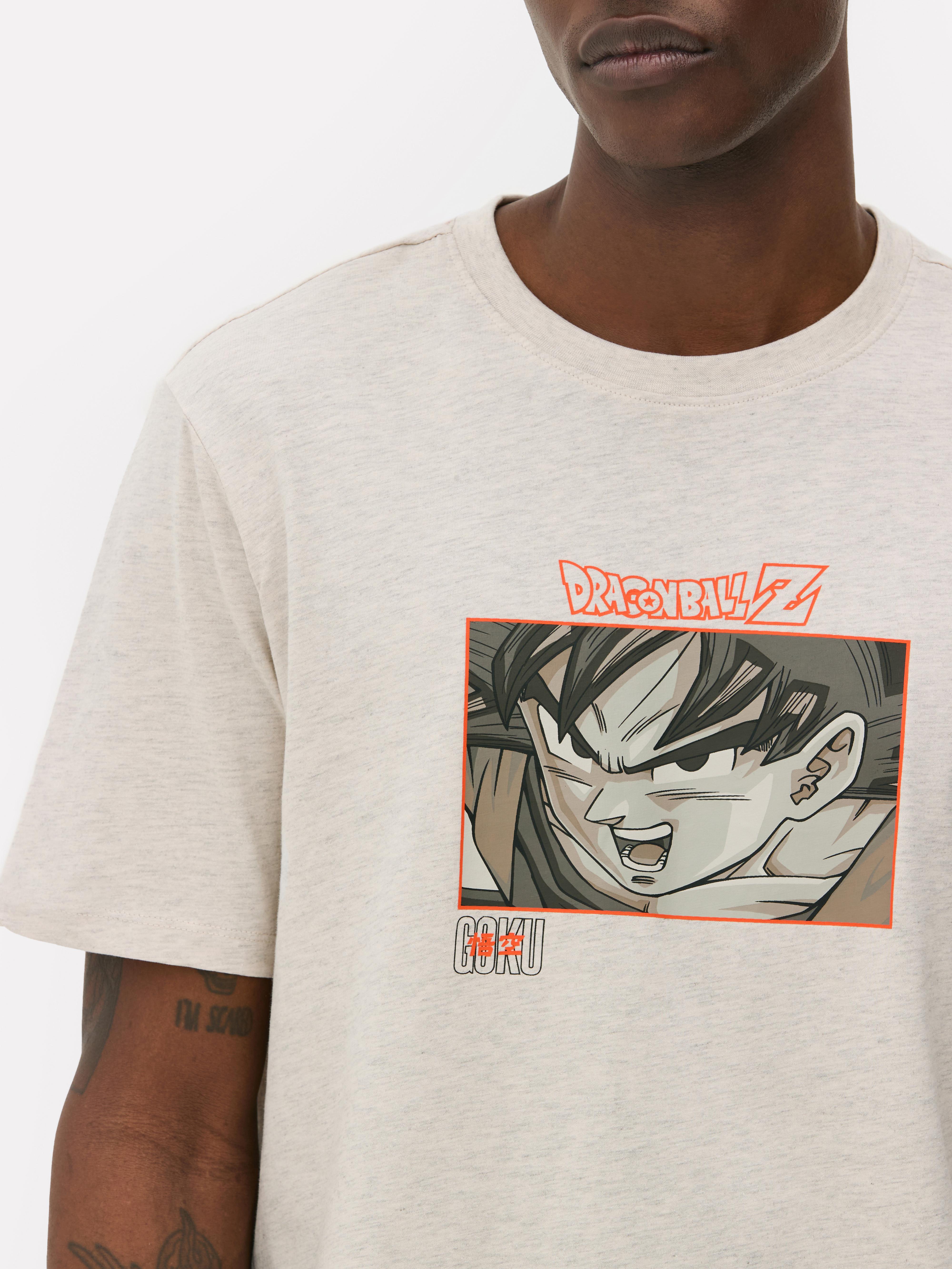 Dragon Ball Z Son Goku T Shirt Mit Grafik Hellbeige Herren Primark