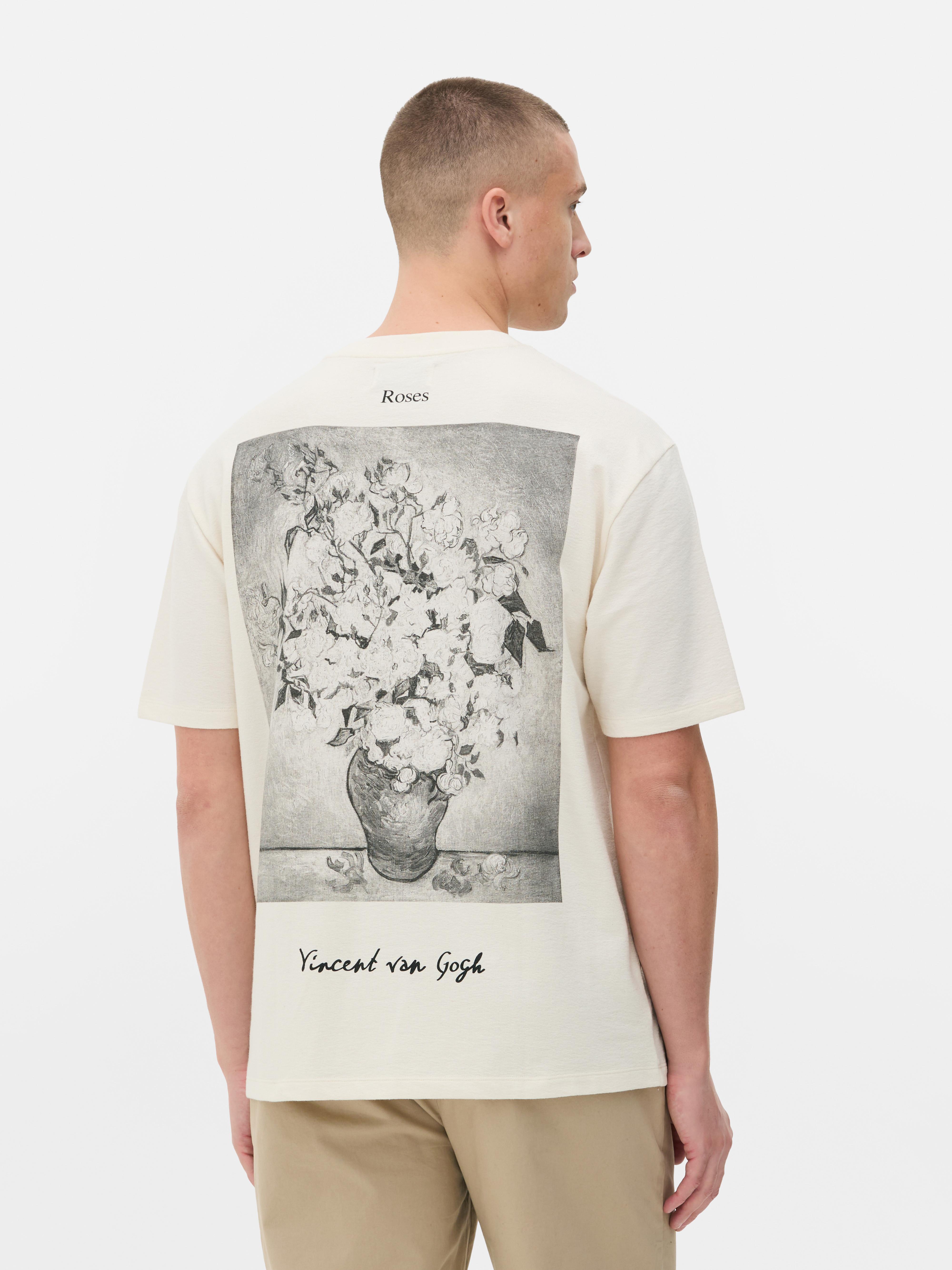 Vincent Van Gogh Rosen T Shirt Ecrufarben Herren Primark