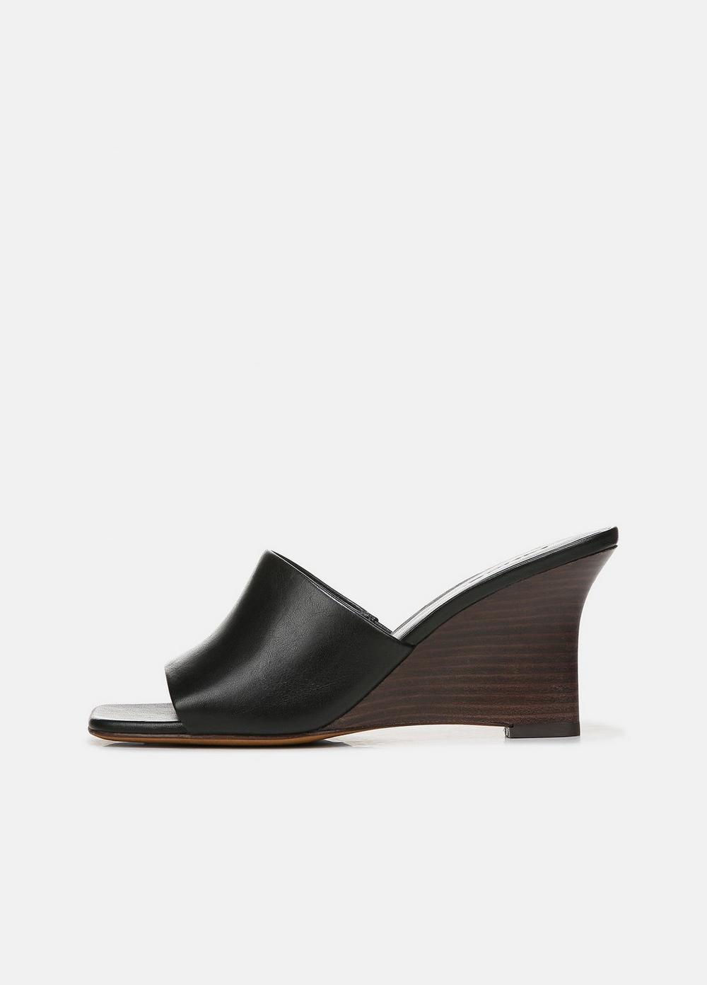 Vince Pia Leather Wedge Sandal