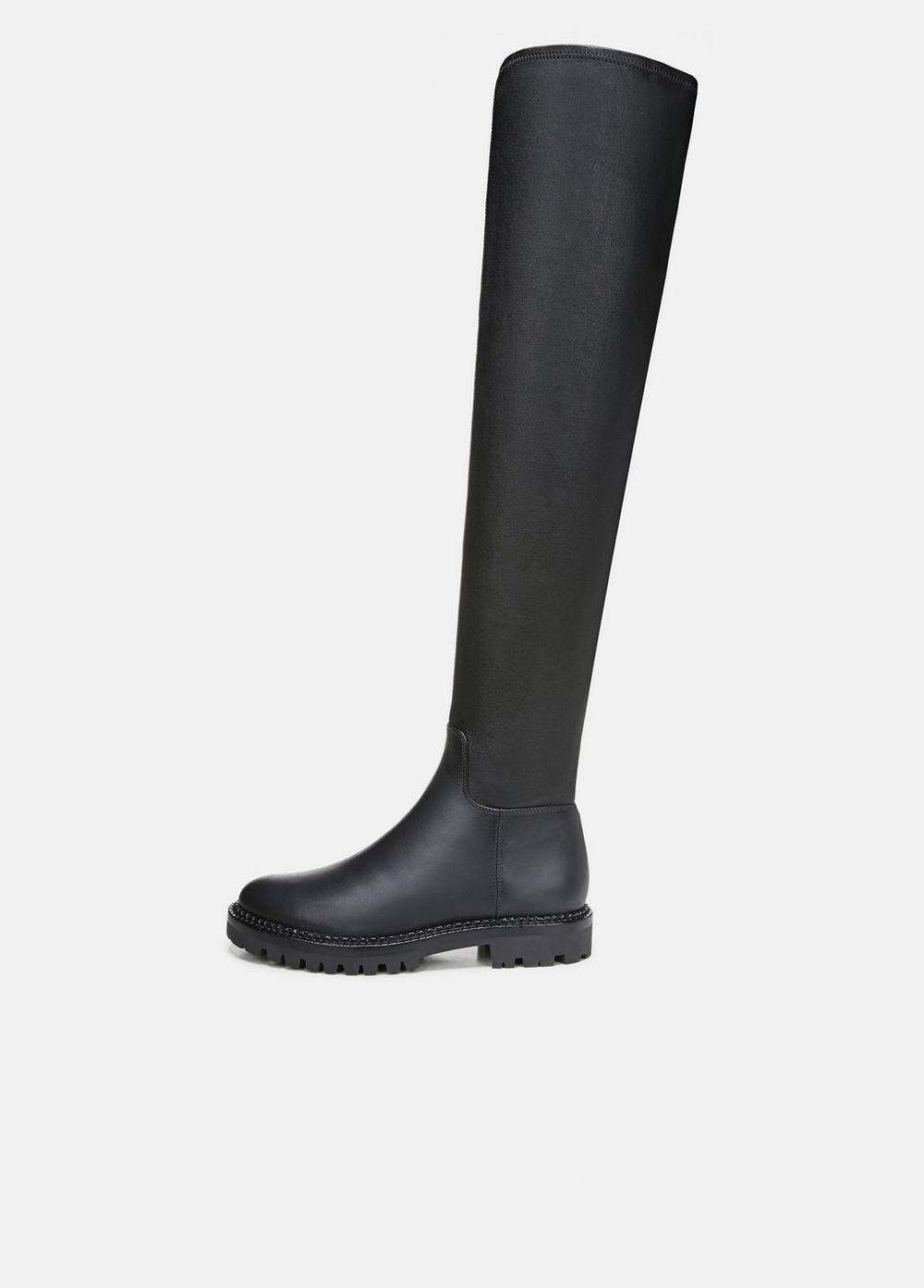 Cabria Leather Over-The-Knee Lug Boot
