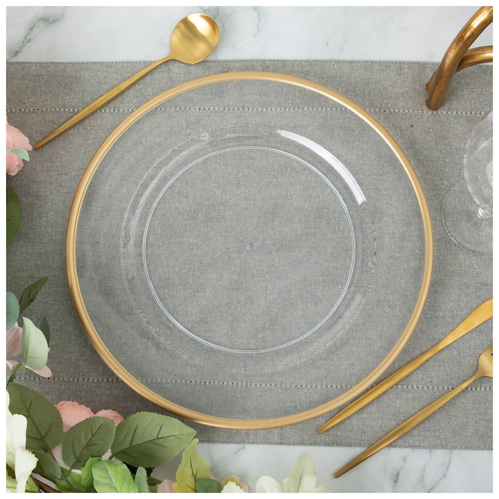 Charger Plate With Gold Rim Hobby Lobby