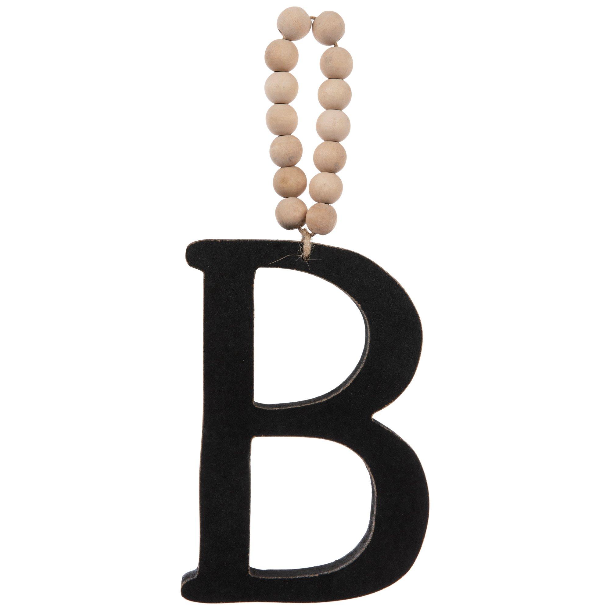 Black Beaded Letter Wood Wall Decor Hobby Lobby