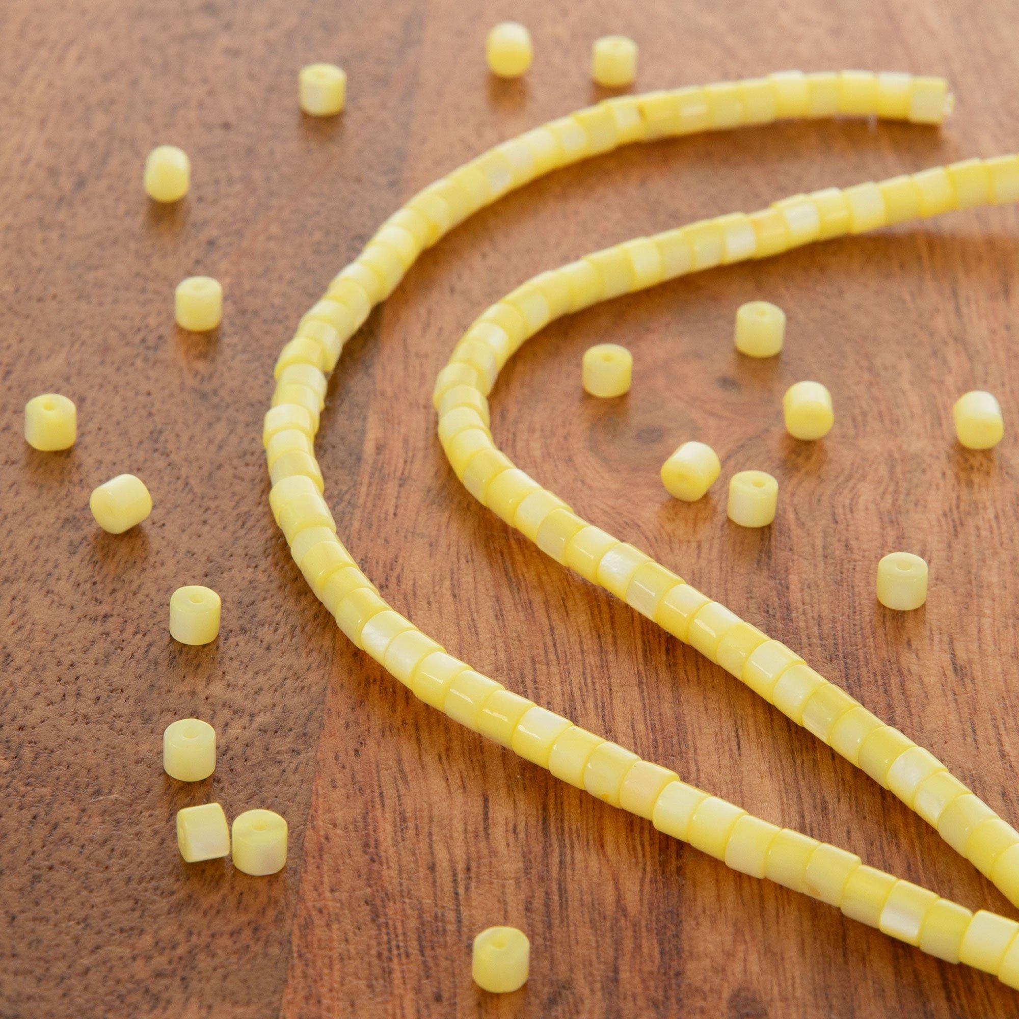 Yellow Dyed Shell Bead Strands Hobby Lobby