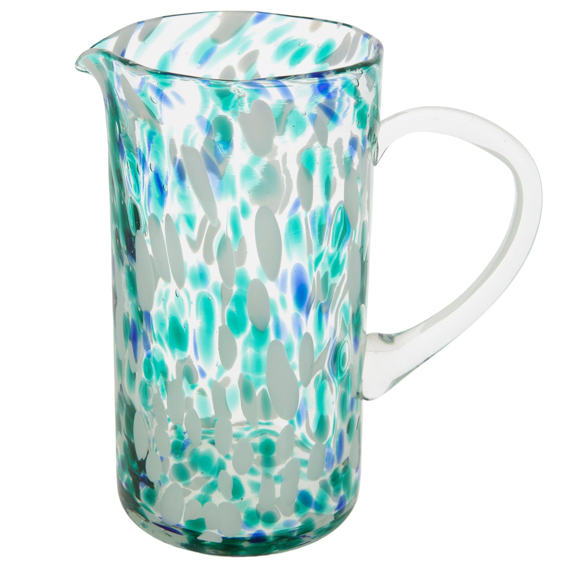 Sea Blue Confetti Glass Pitcher Hobby Lobby 2363521