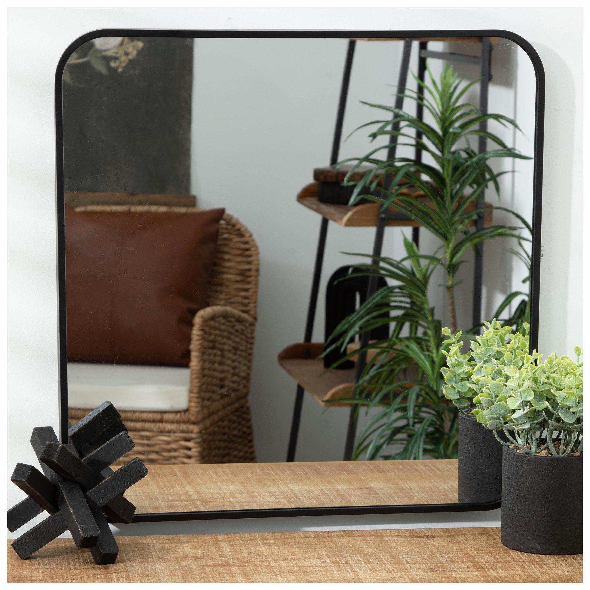 Black Modern Square Metal Wall Mirror Hobby Lobby 2418473