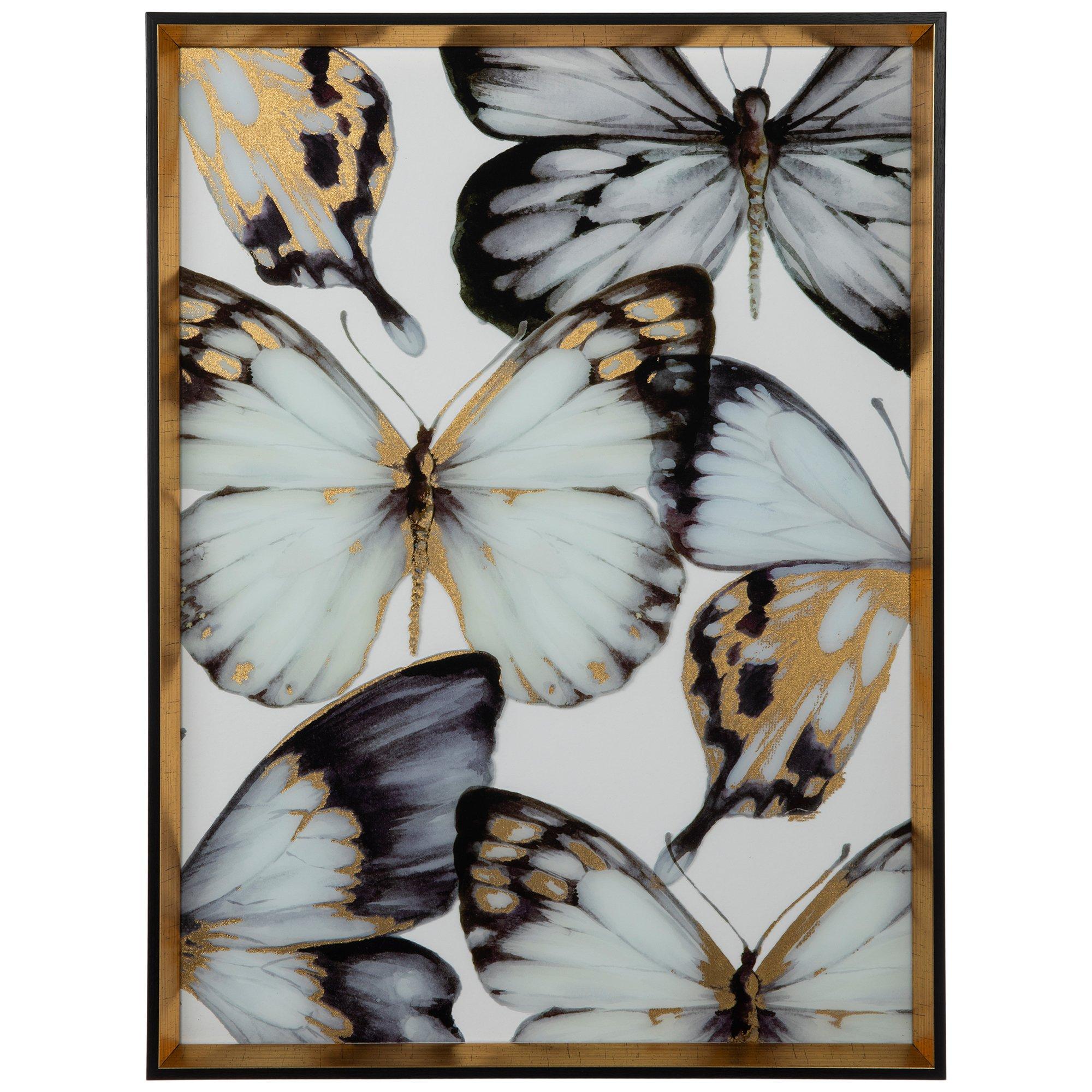 Gold Black Butterflies Framed Wall Decor Hobby Lobby