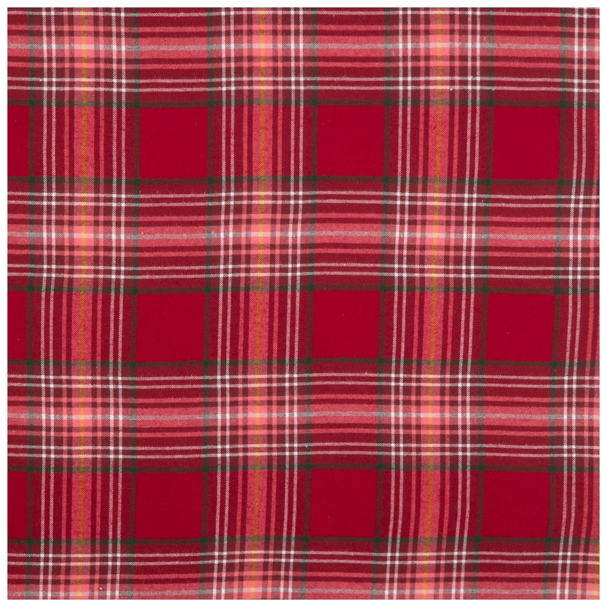 Red Plaid Apparel Fabric Hobby Lobby