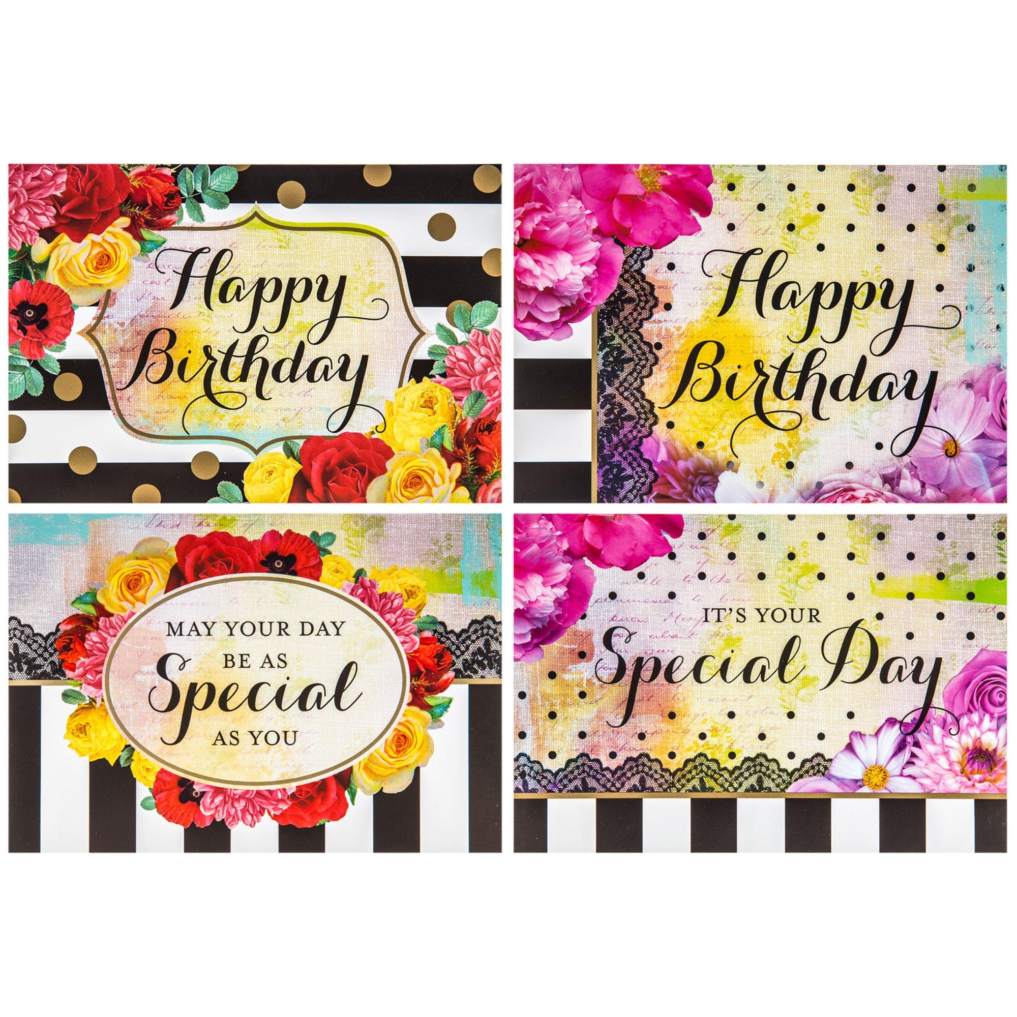 Bright Floral Birthday Cards Hobby Lobby