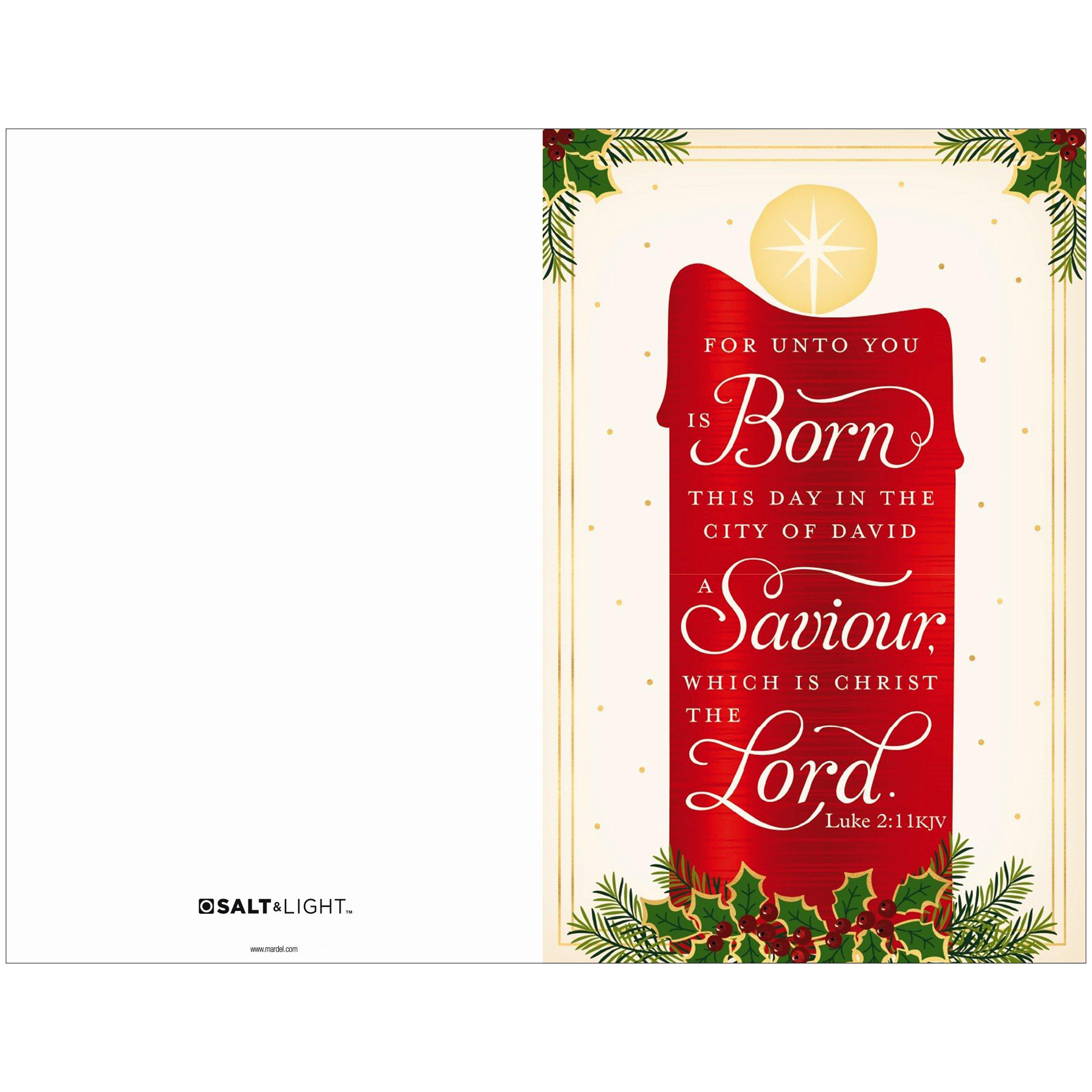 Savior Is Born Christmas Church Bulletins Count Mardel