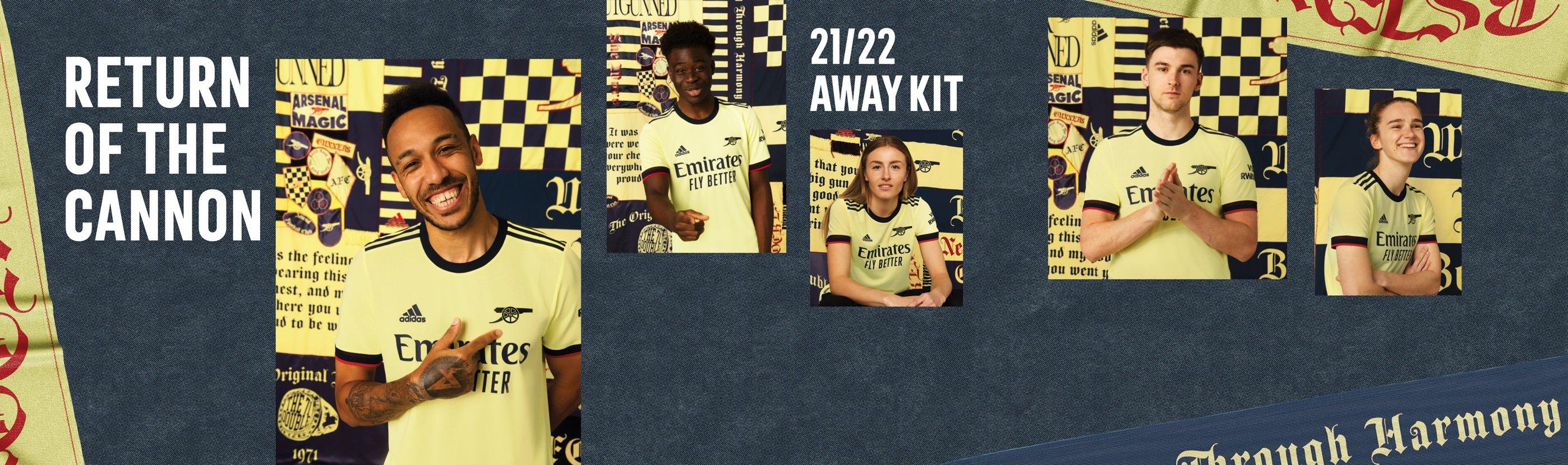 The Arsenal 21 22 Away Kit Official Online Store