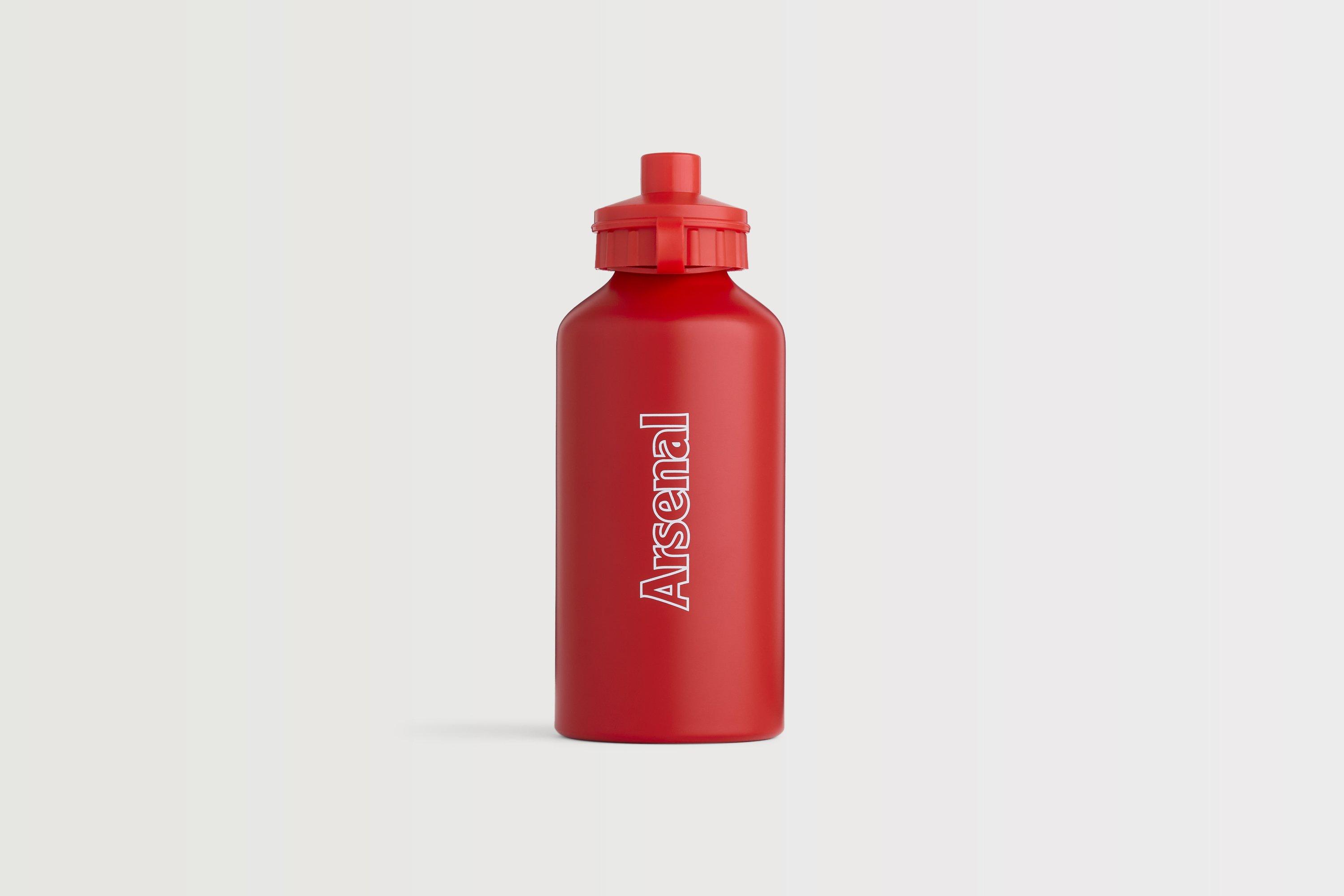 Arsenal FC Jausenbox Mit Trinkflasche – Lunchbag & 500 Ml Alu-Bottle – Offizielles Lizenzprodukt – Rot-weiß