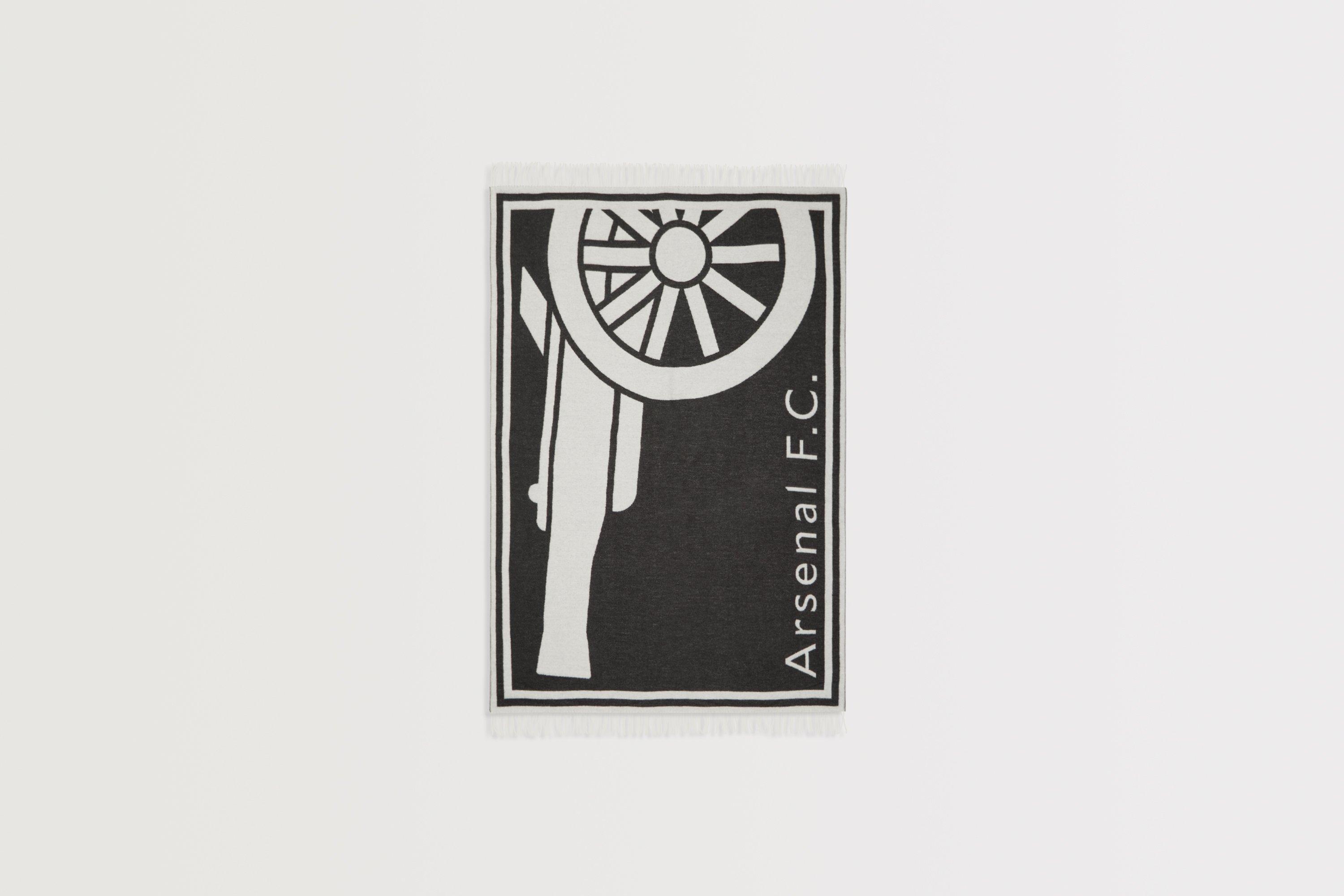 Arsenal Black Cannon Wool Blanket