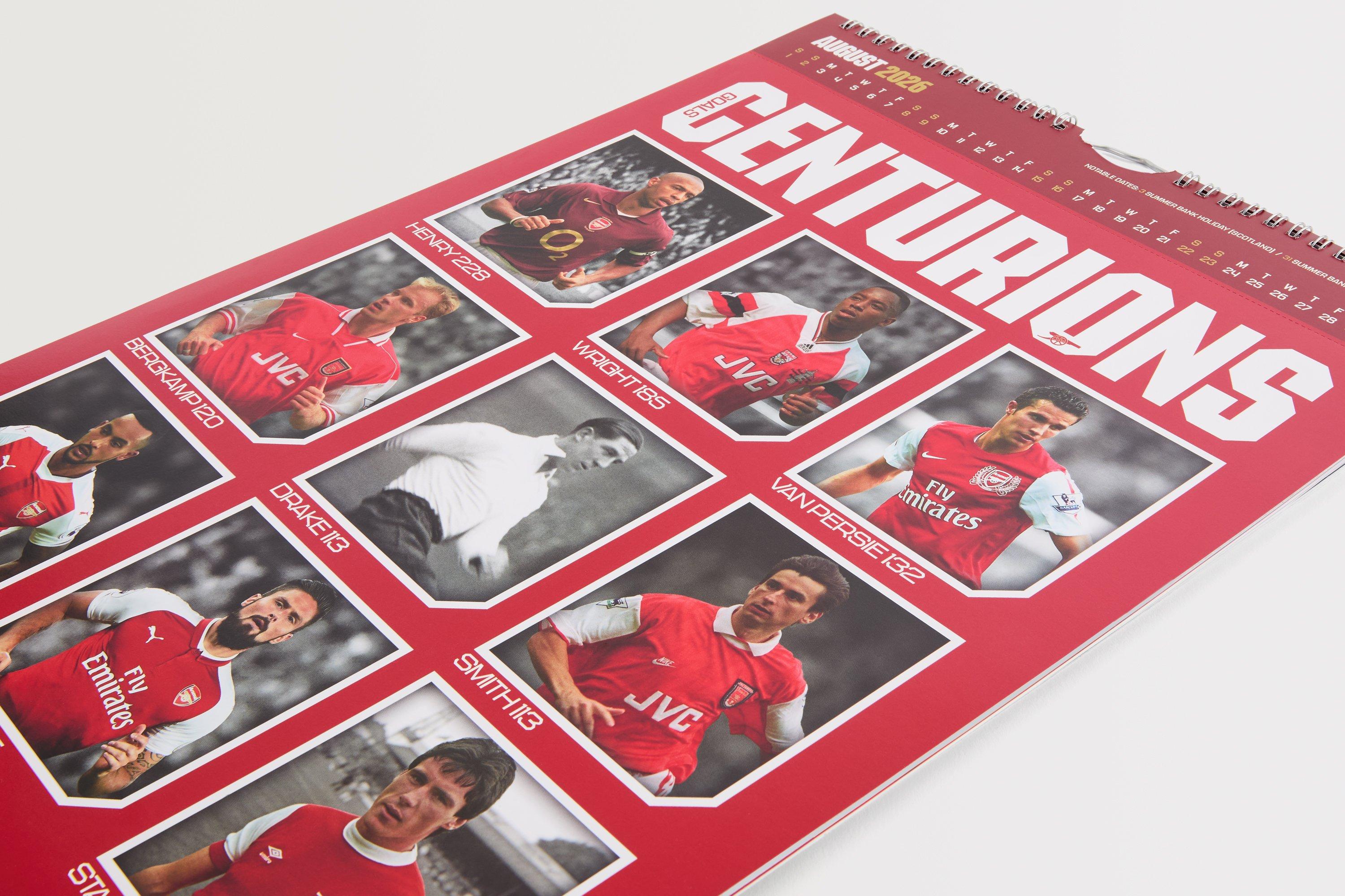 Arsenal 2026 A3 Deluxe Calendar | Official Online Store