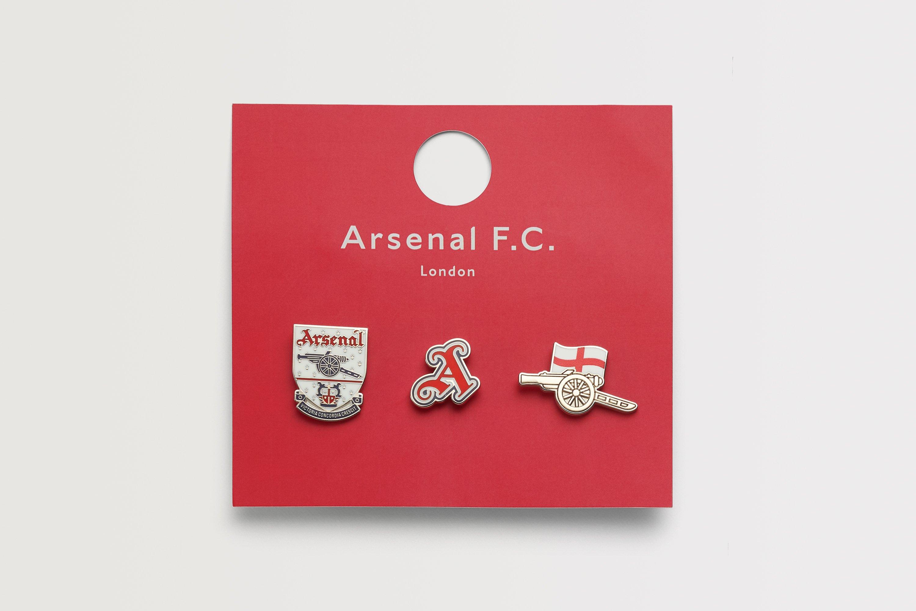 Arsenal Classics England White Pin Badge Set | Official Online Store
