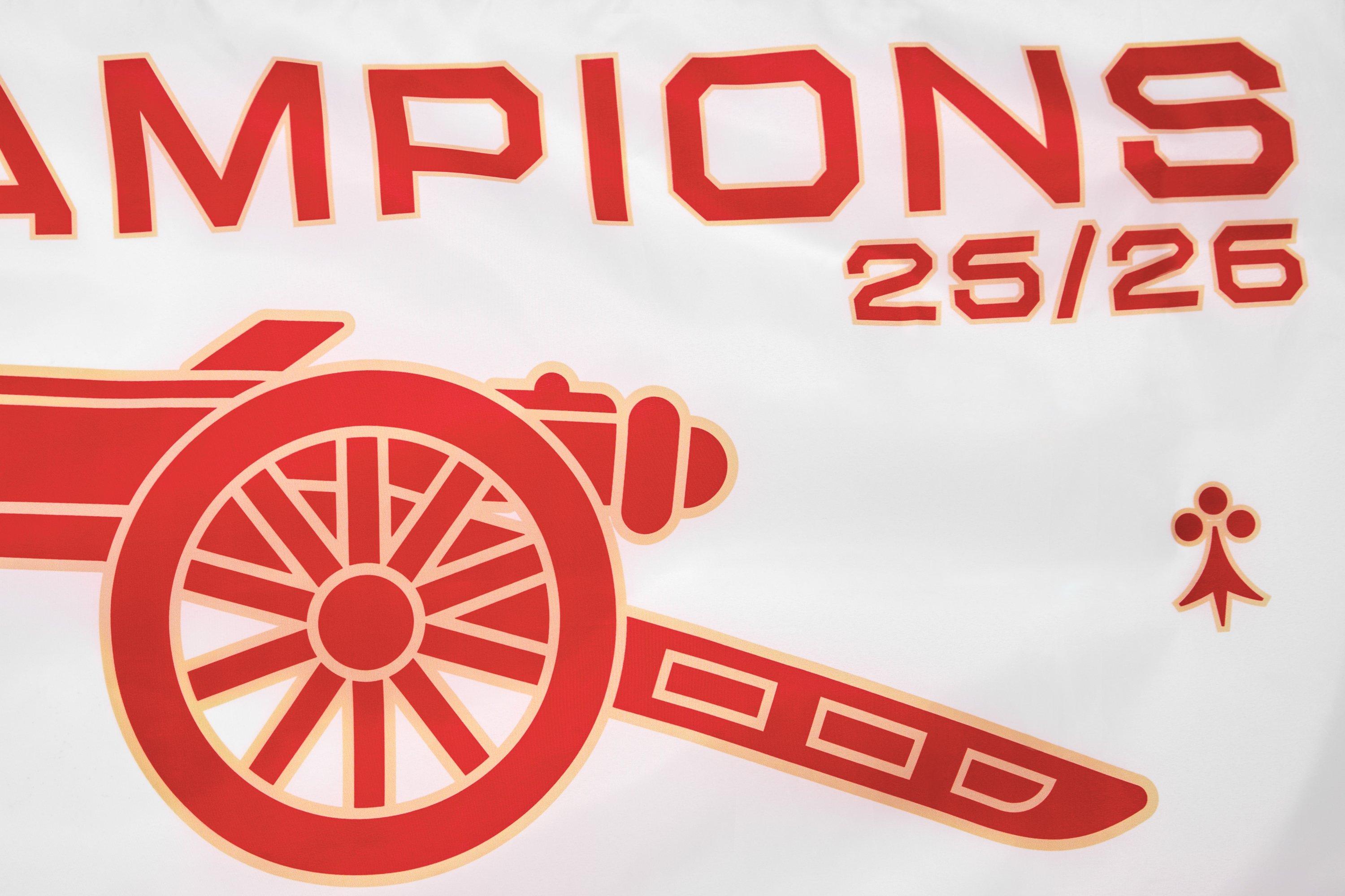 Arsenal Champions 25/26 Flag | Official Online Store
