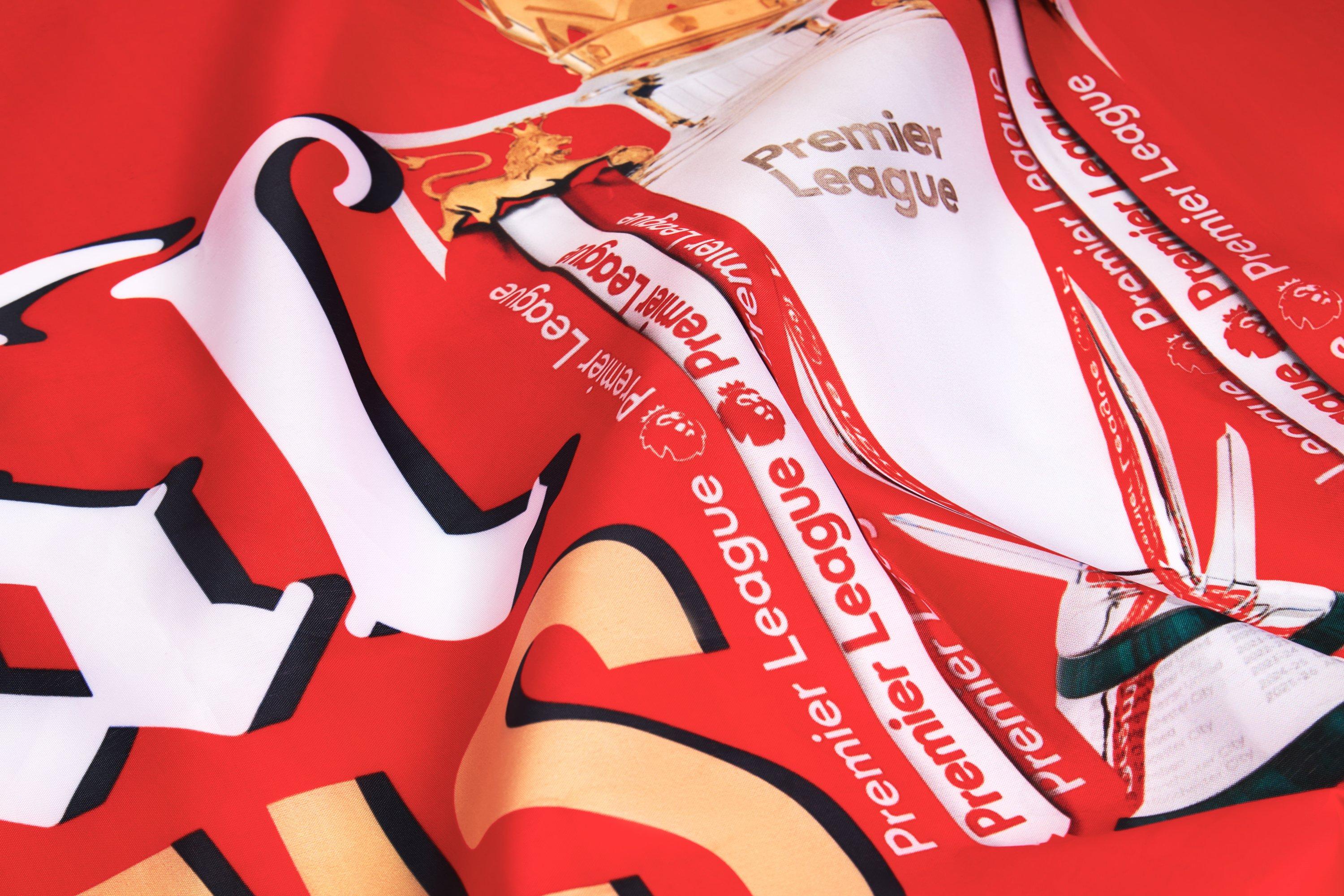 Arsenal Champions 25/26 Gothic Trophy Flag | Official Online Store