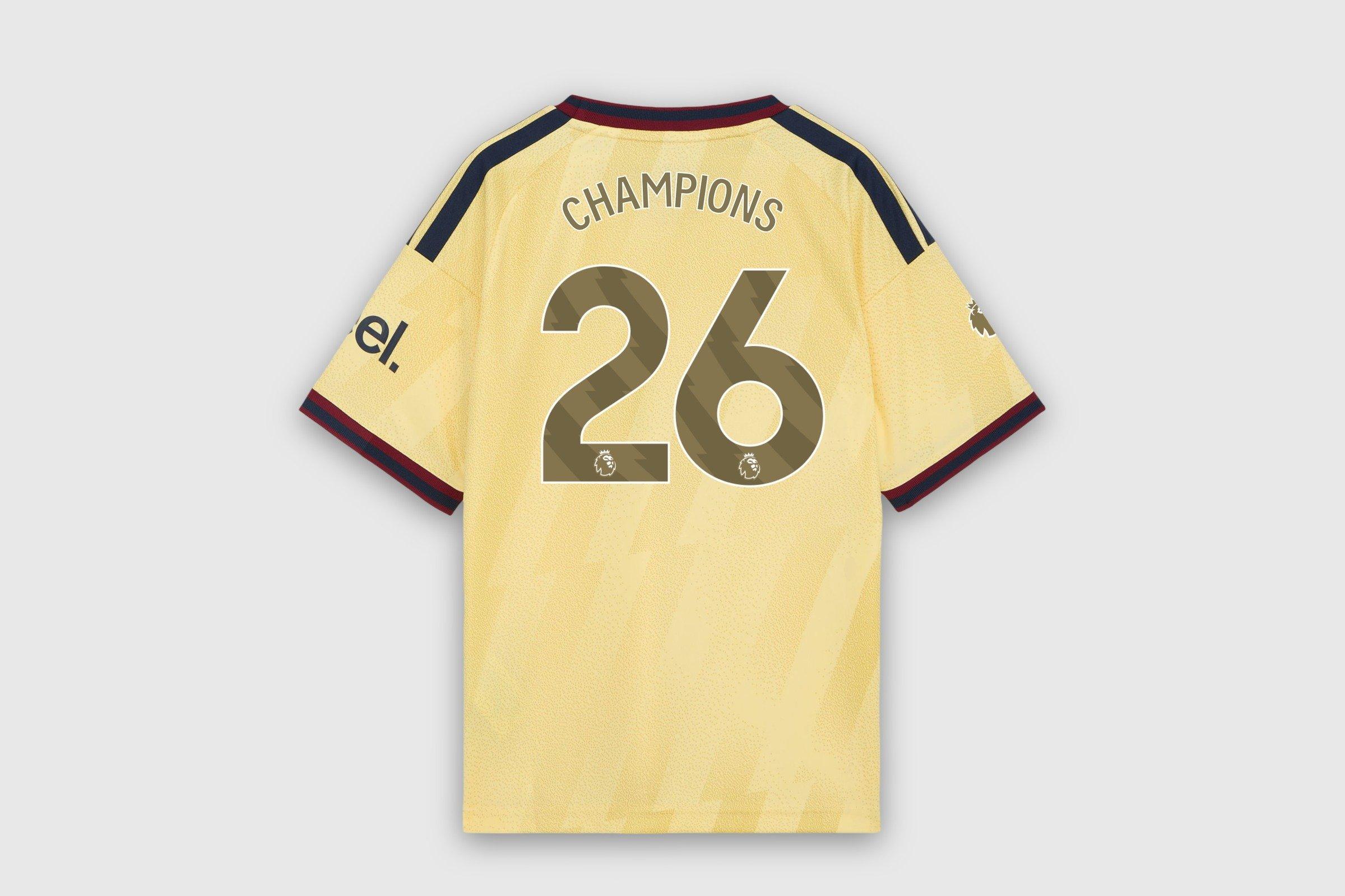 Arsenal adidas Kids Premier League Champions Third Shirt