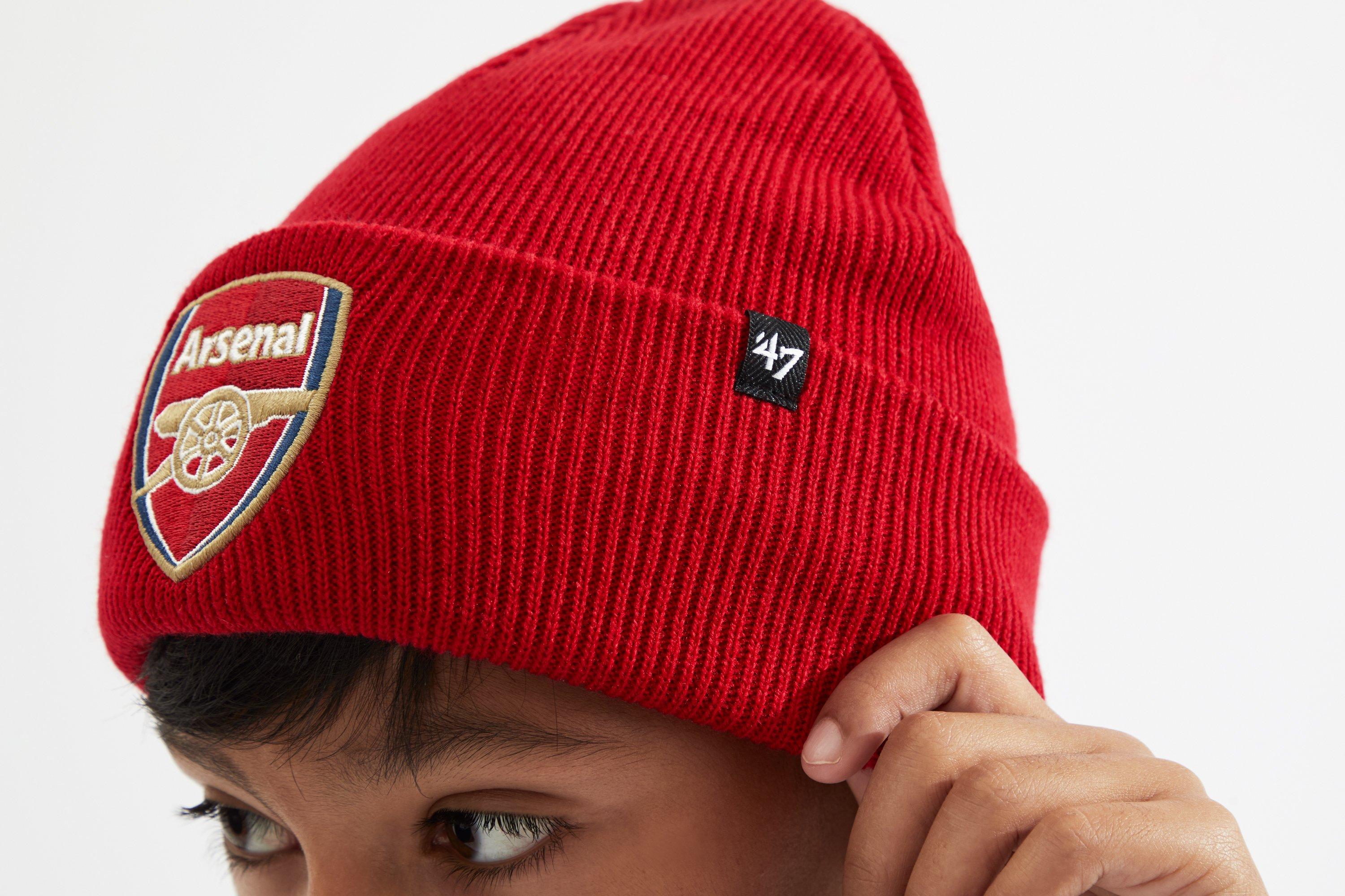 Arsenal Kids 47 Red Crest Beanie | Official Online Store