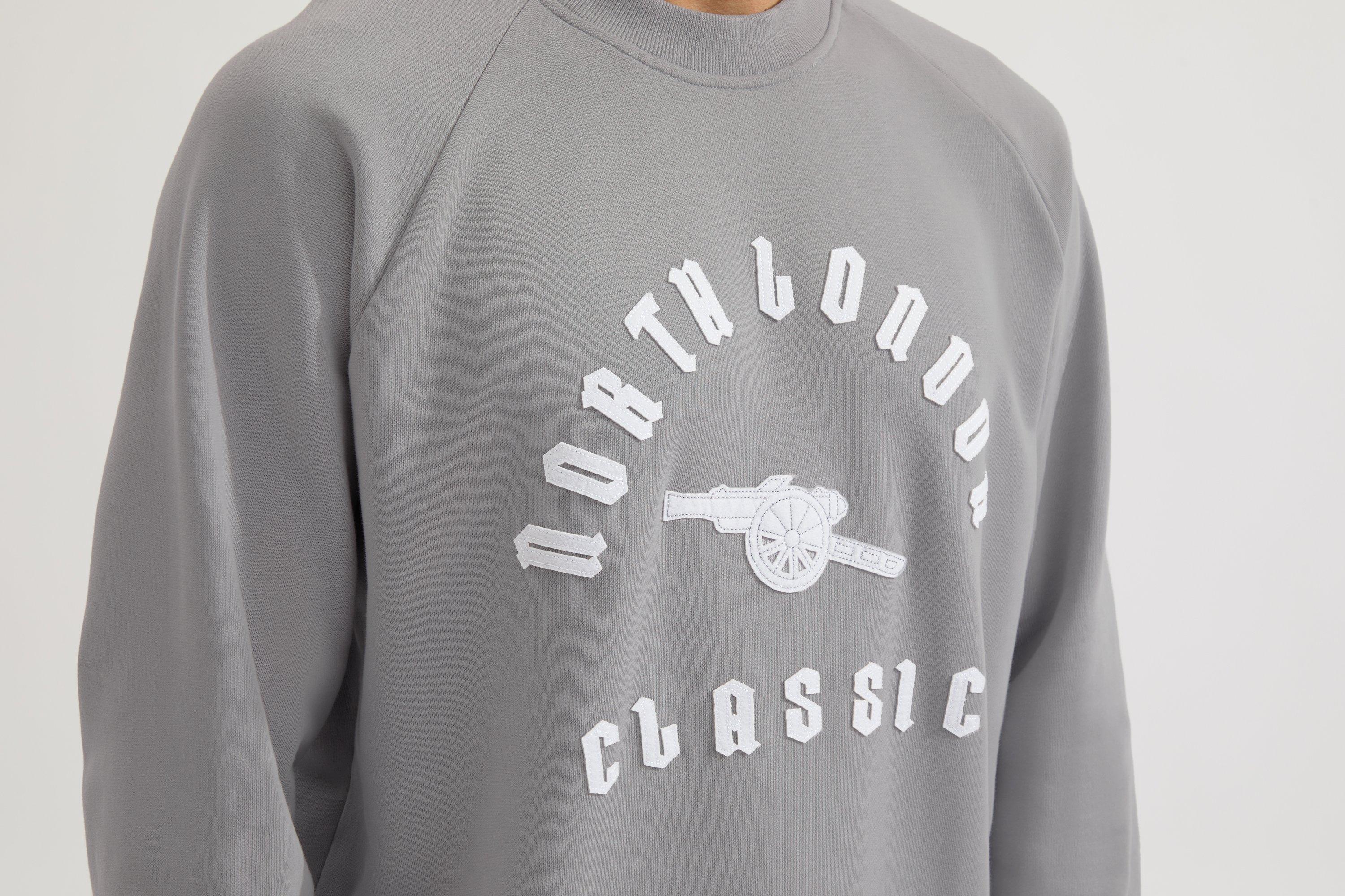Arsenal North London Classic Grey Logo Sweatshirt | Official
