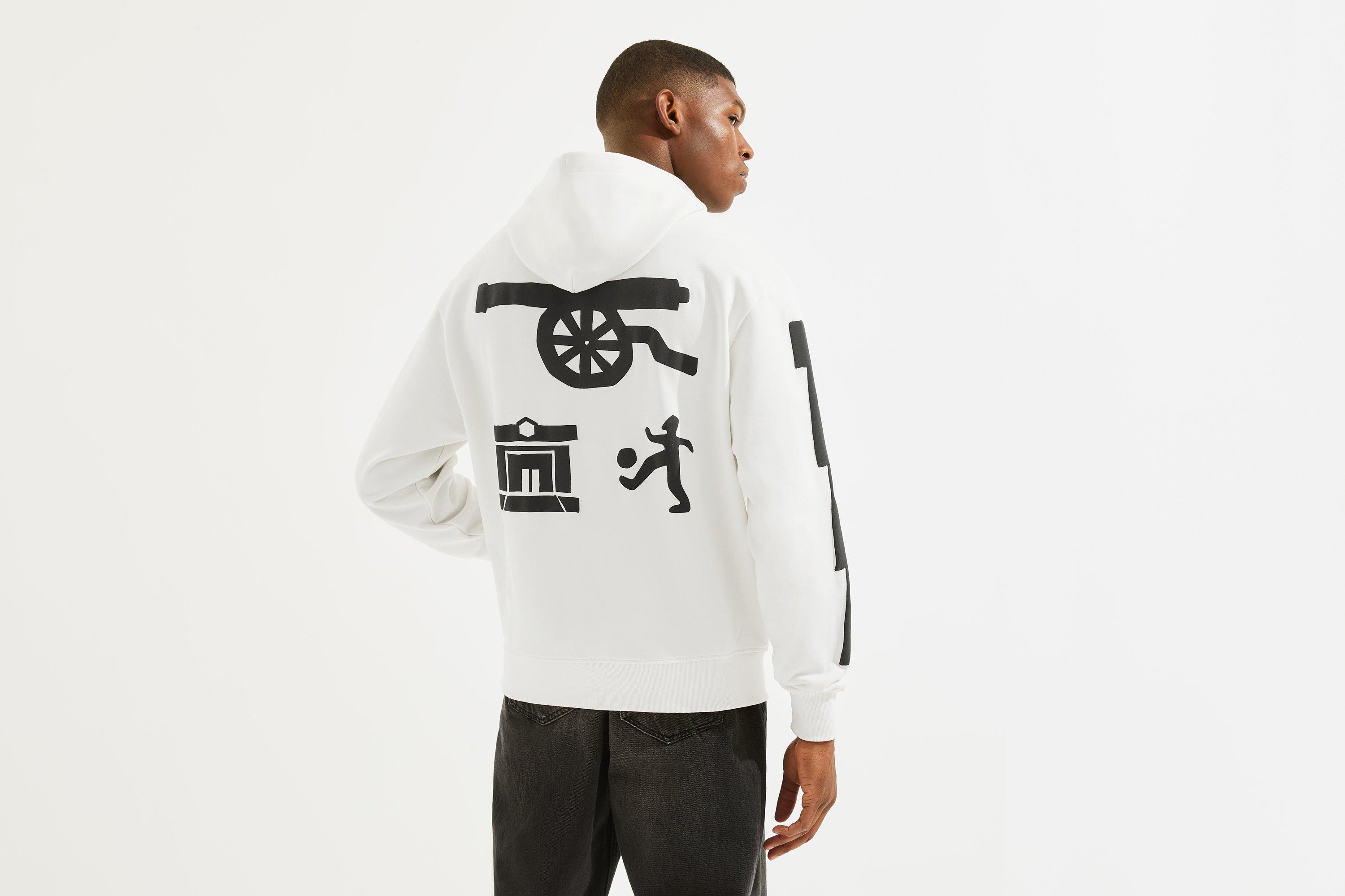 Arsenal N7 White Pre-Historic Hoodie | Official Online Store