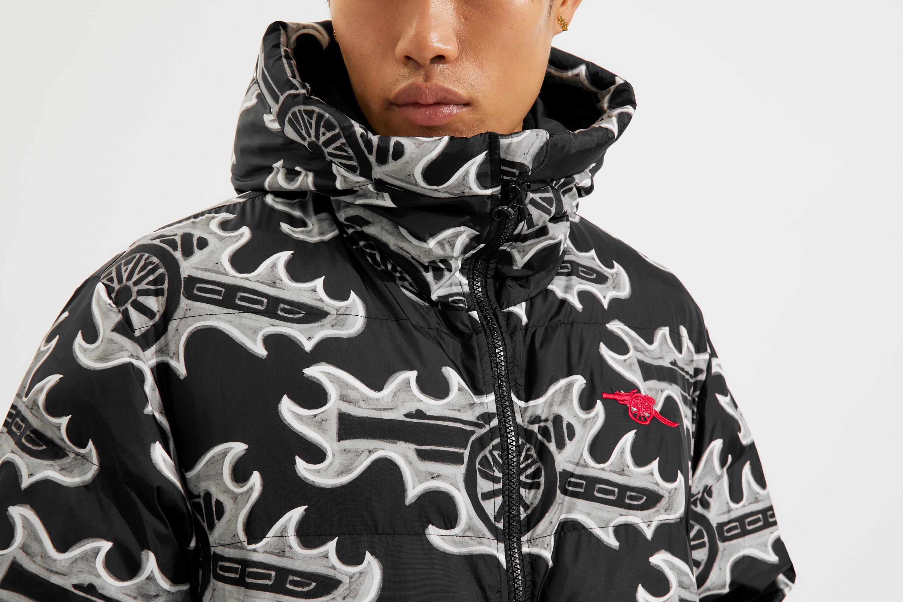Arsenal N7 Barrell Hooded Puffer Jacket | Official Online Store