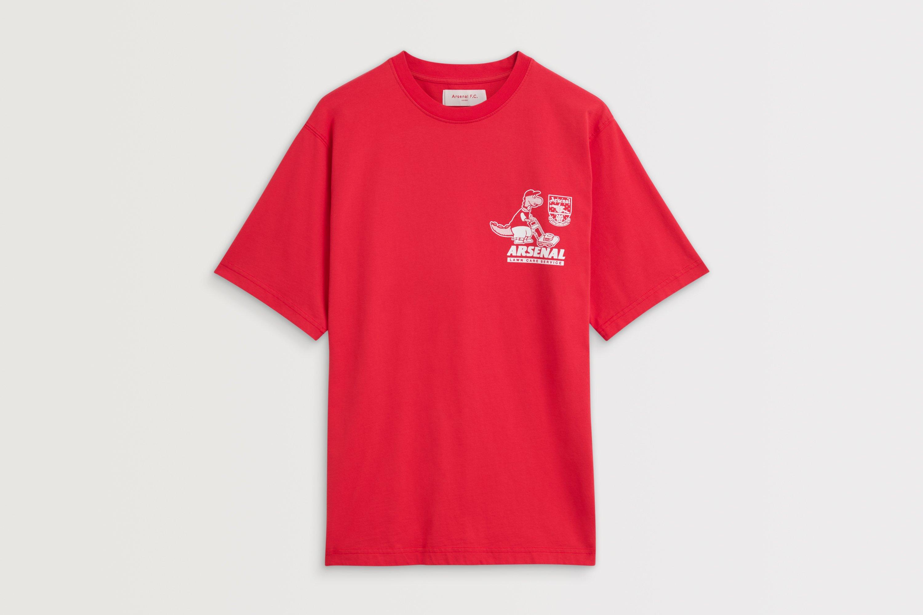 Arsenal Graphic Shop Red Lawn Care Service T-Shirt | Official