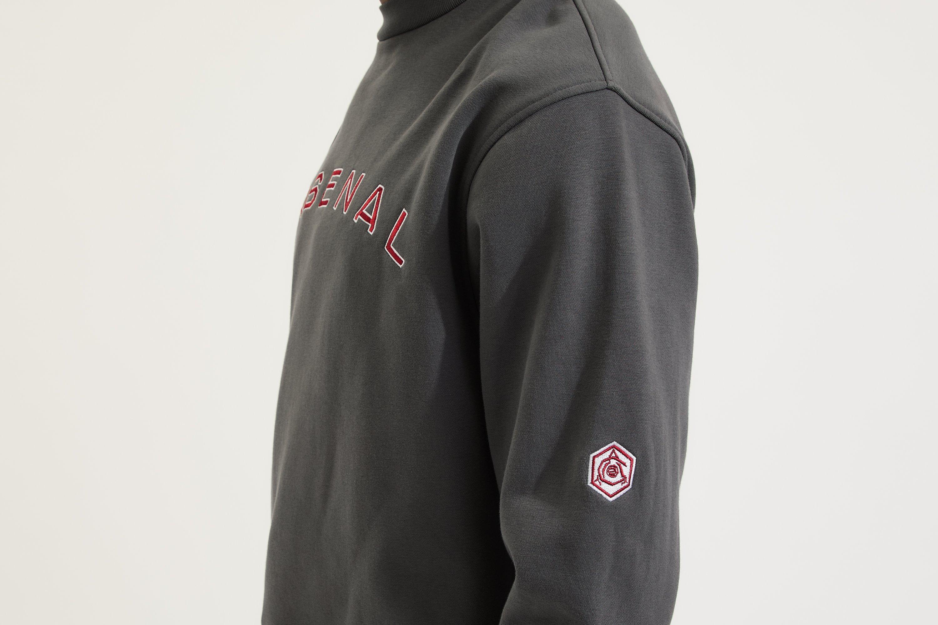 Arsenal Classics Grey Stadium Sweatshirt | Official Online Store