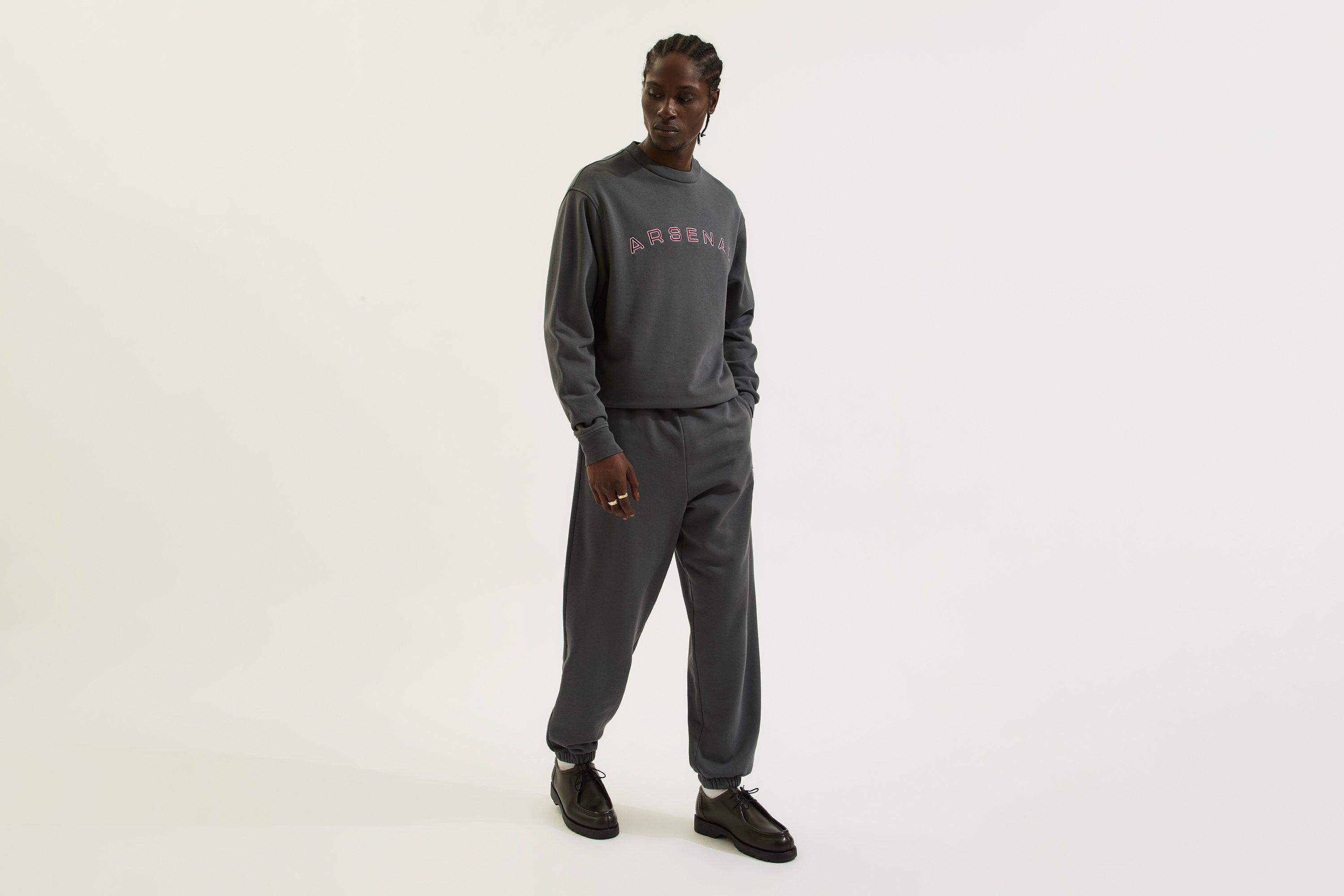 Arsenal Classics Grey Stadium Sweatshirt | Official Online Store