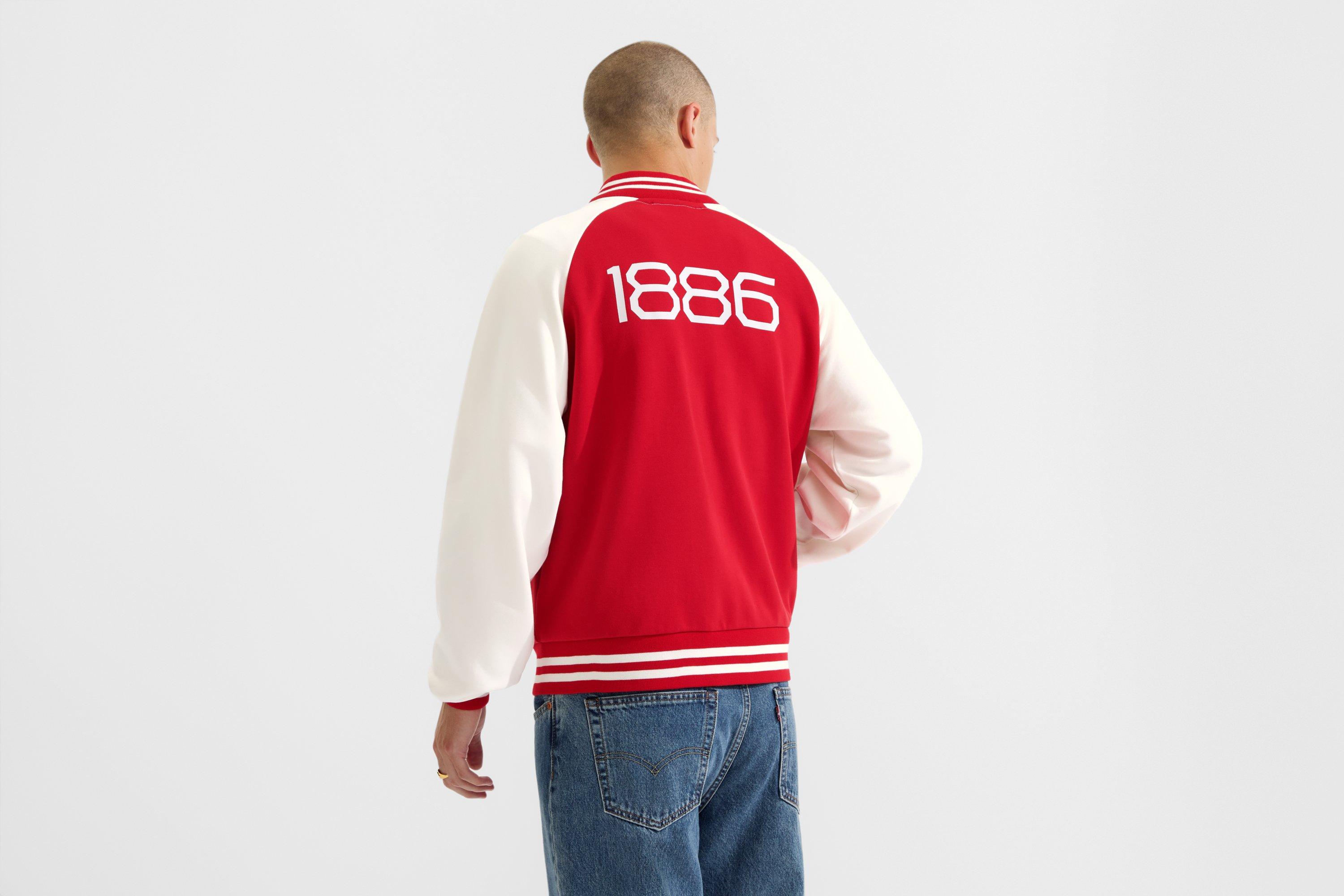 Arsenal Matchday Red 1886 Varsity Jacket | Official Online Store