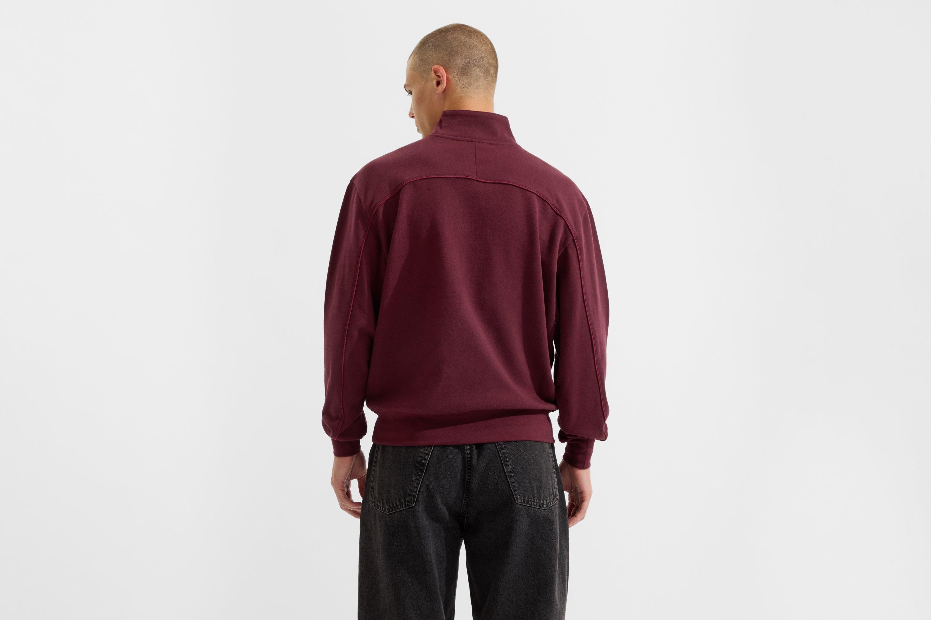 Arsenal Essentials Burgundy 1/4 Zip Sweatshirt | Official Online Store