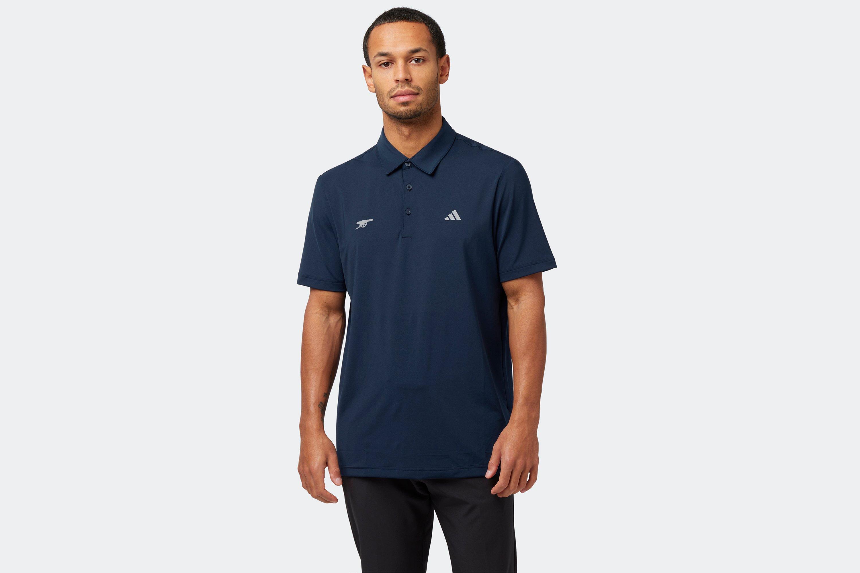 Arsenal adidas Golf Navy Solid Polo Shirt | Official Online Store