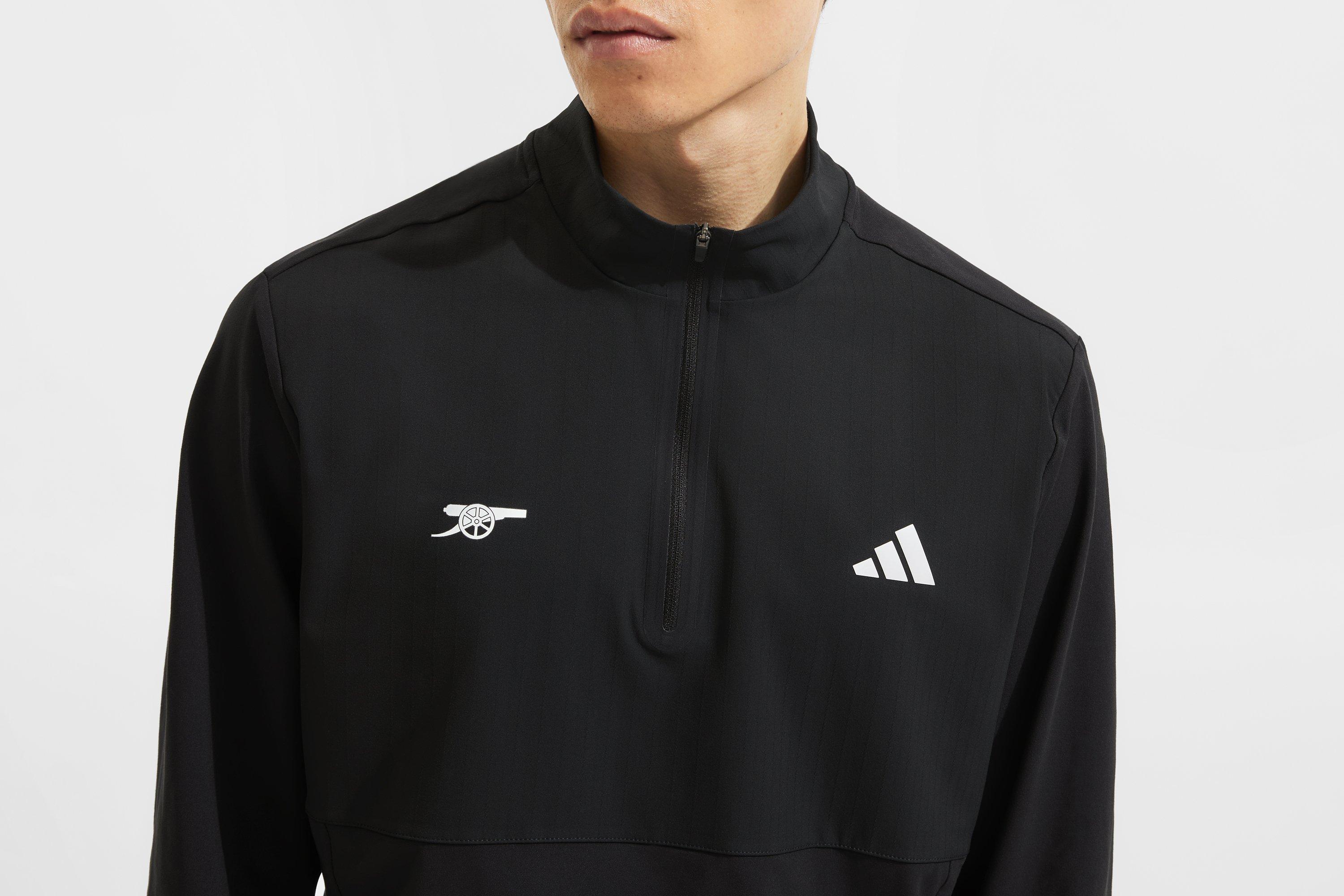 Arsenal adidas Golf Black 1/4 Zip Top | Official Online Store