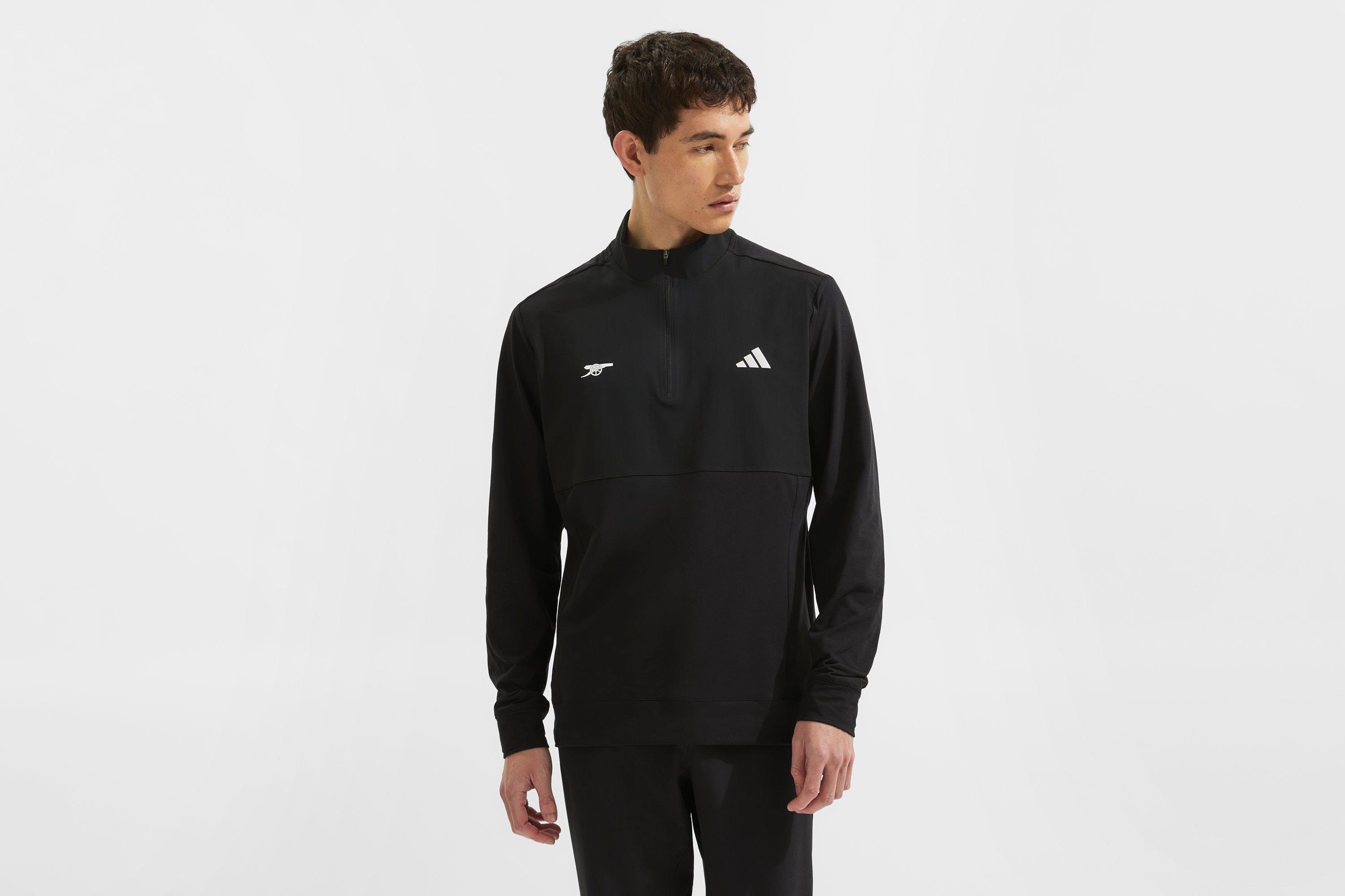 Arsenal adidas Golf Black 1/4 Zip Top | Official Online Store