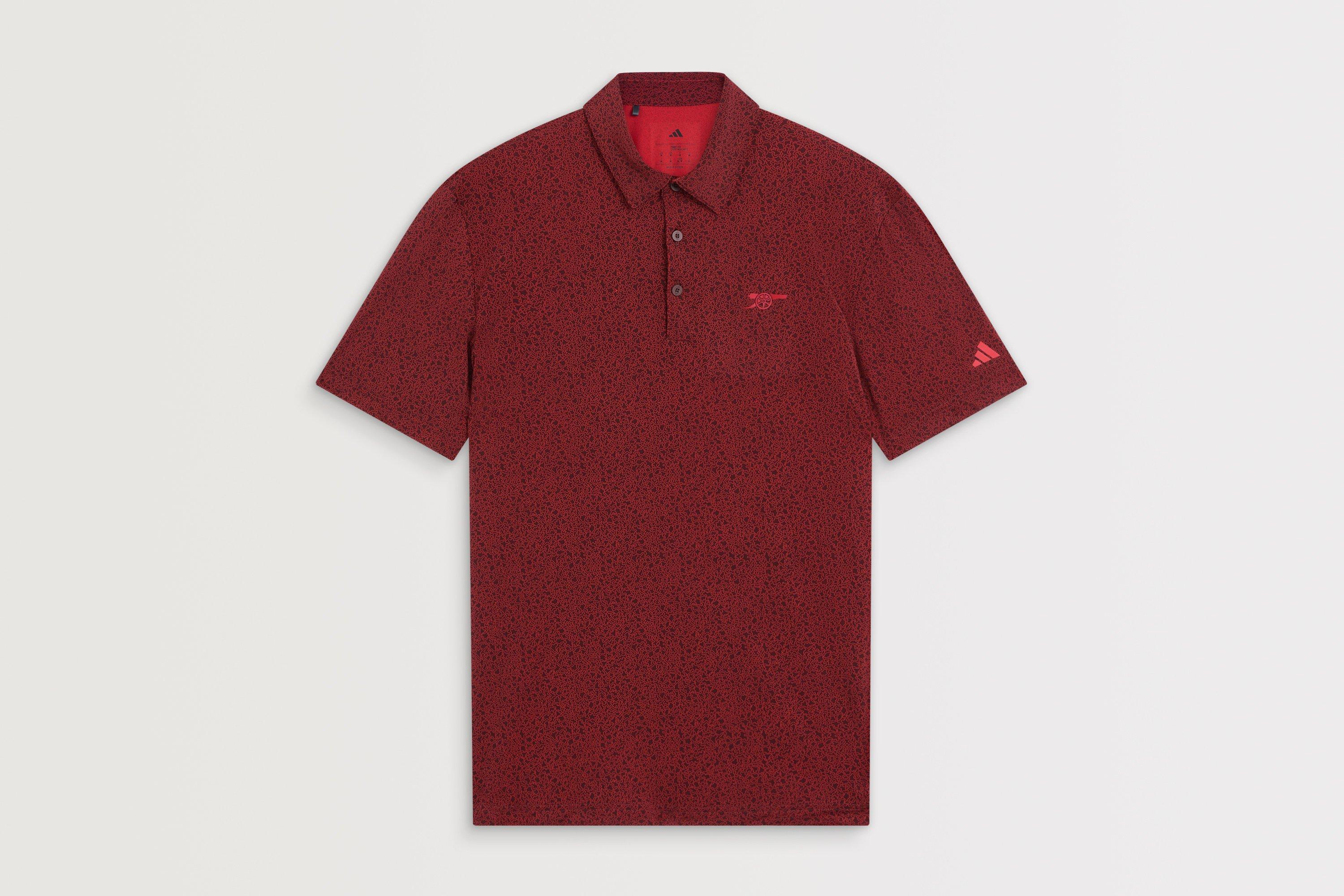 Arsenal adidas Golf Red Mini Bunker Polo Shirt | Official Online Store