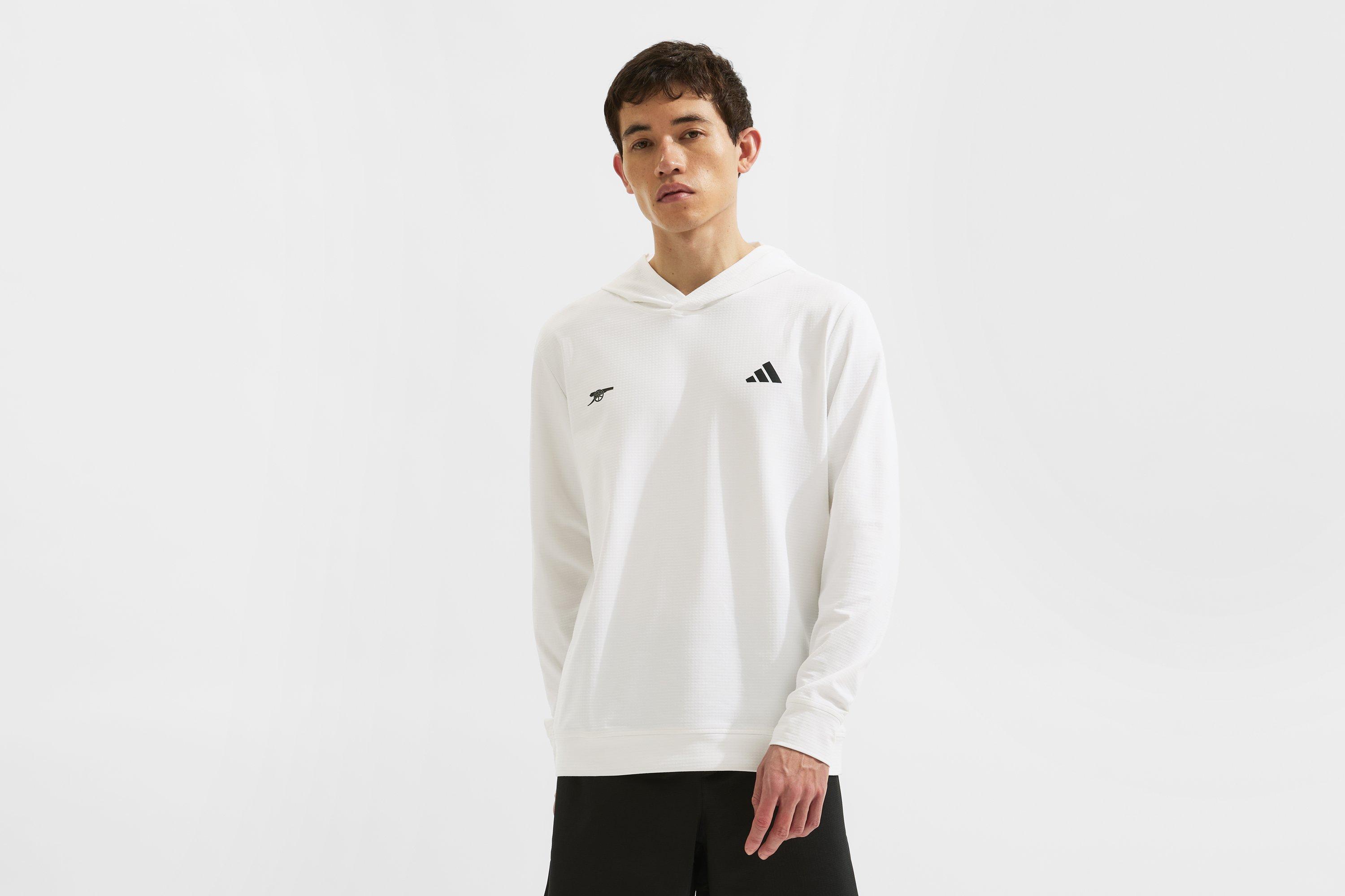 Arsenal adidas Golf White Hoodie | Official Online Store