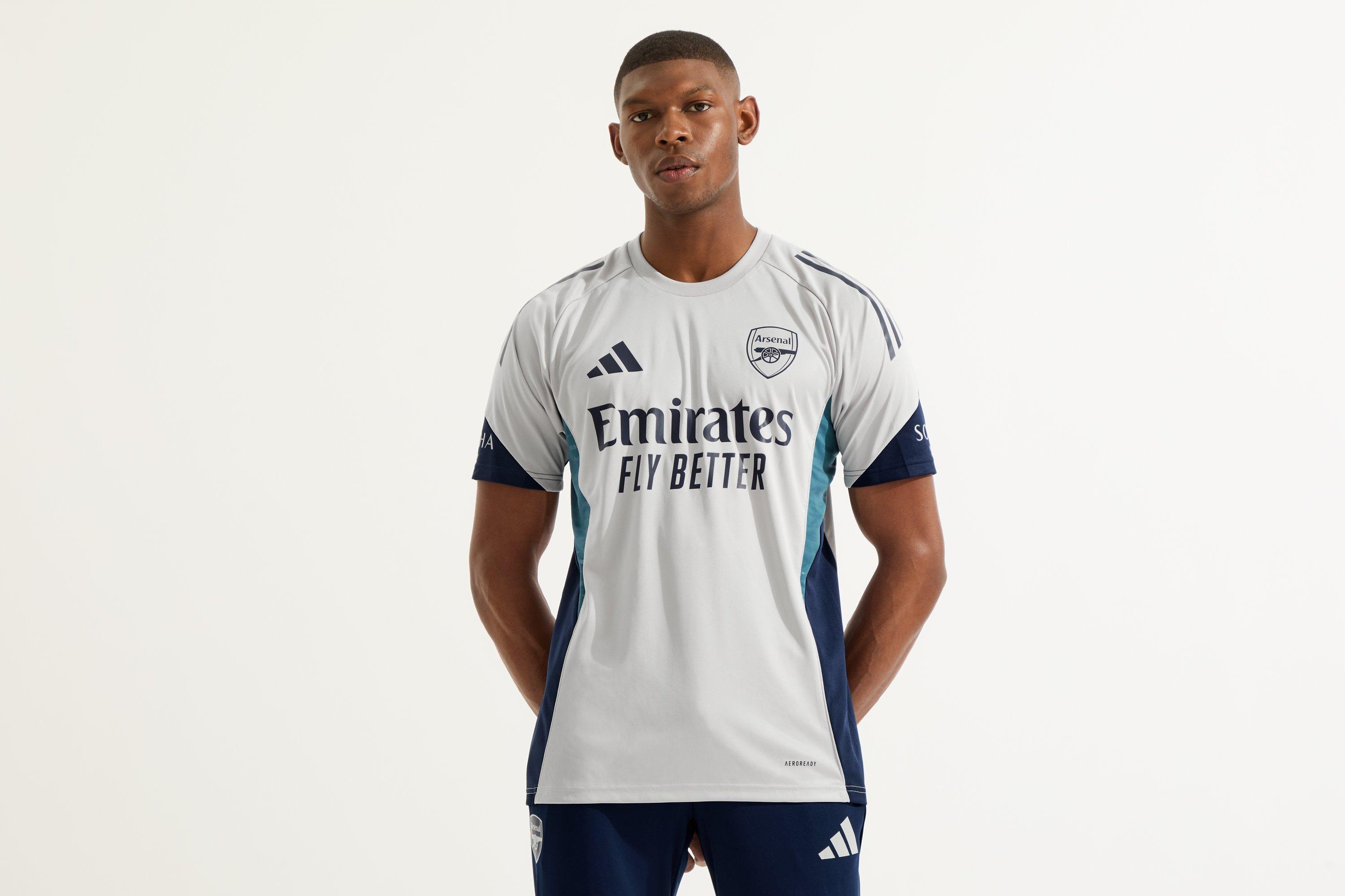 Arsenal adidas 25/26 Grey Training Shirt | Official Online Store