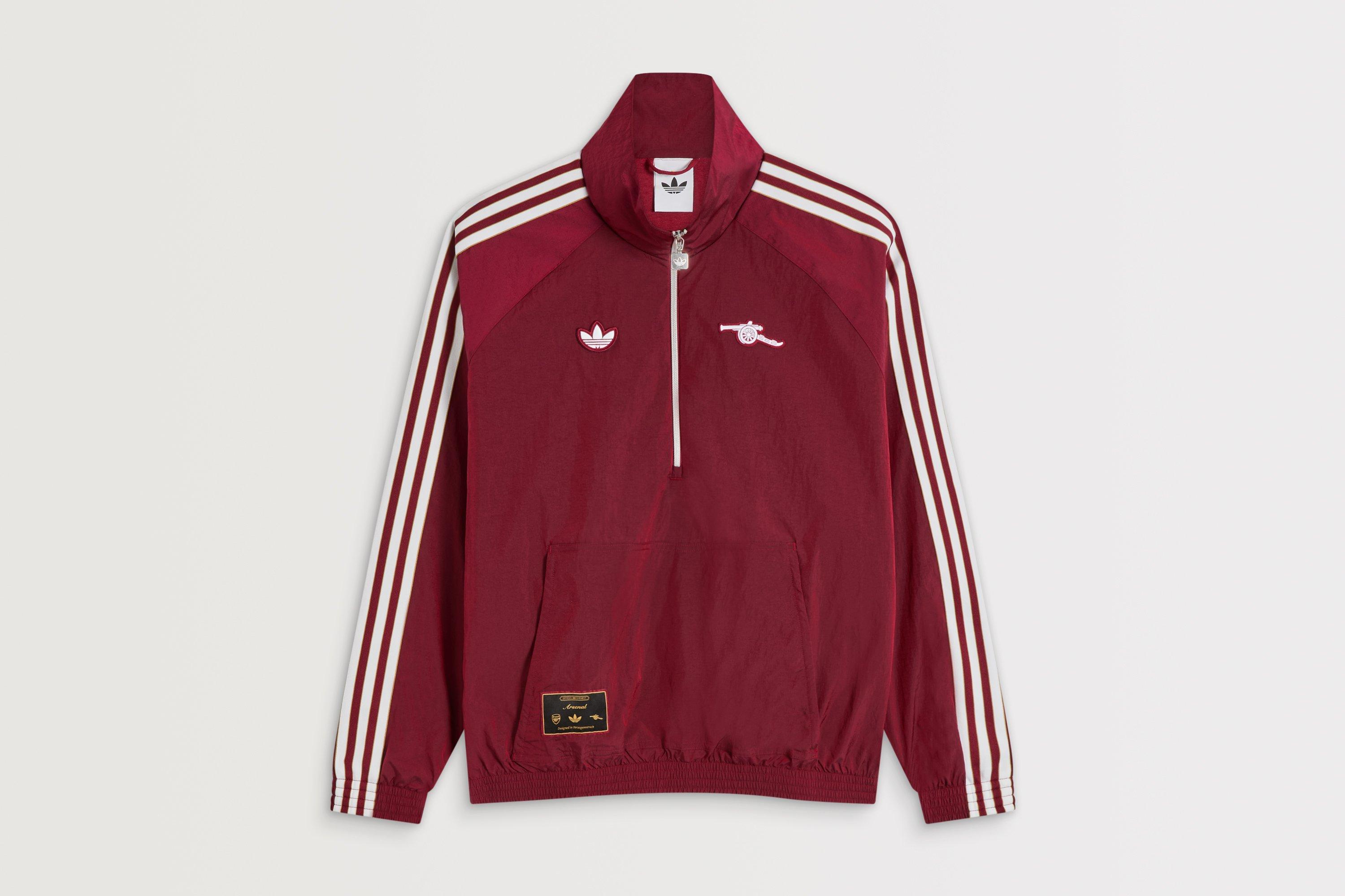 Arsenal adidas 25/26 Terrace Icons Half Zip Jacket | Official