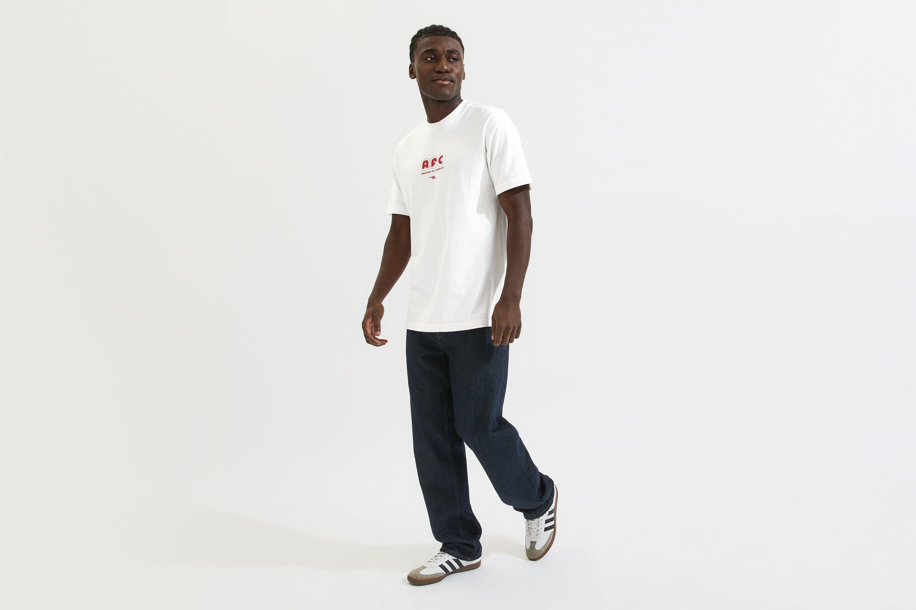 Arsenal adidas 25/26 White Graphic T-Shirt | Official Online Store