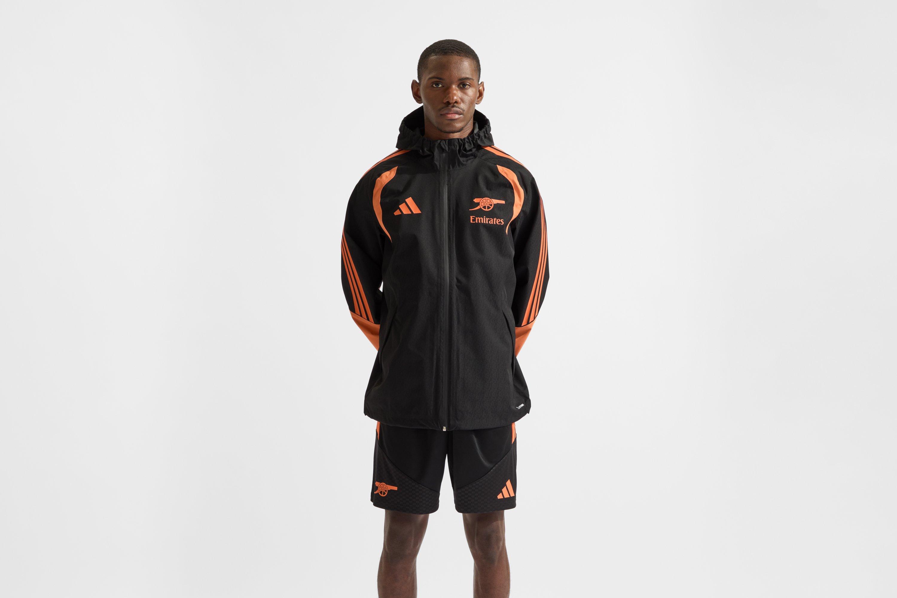 Arsenal adidas 26/27 Black Training Rain Jacket | Official Online