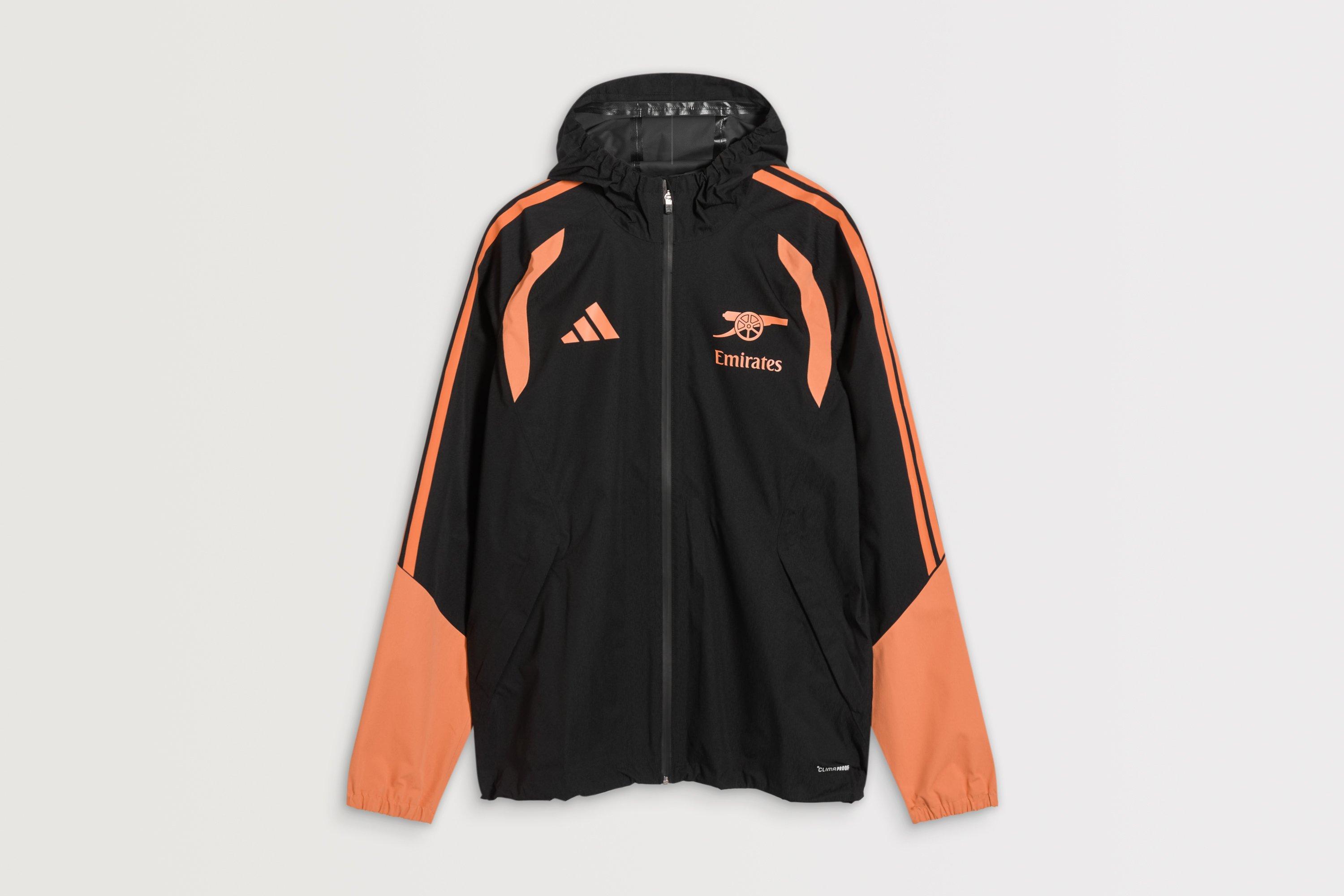 Arsenal adidas 26/27 Black Training Rain Jacket