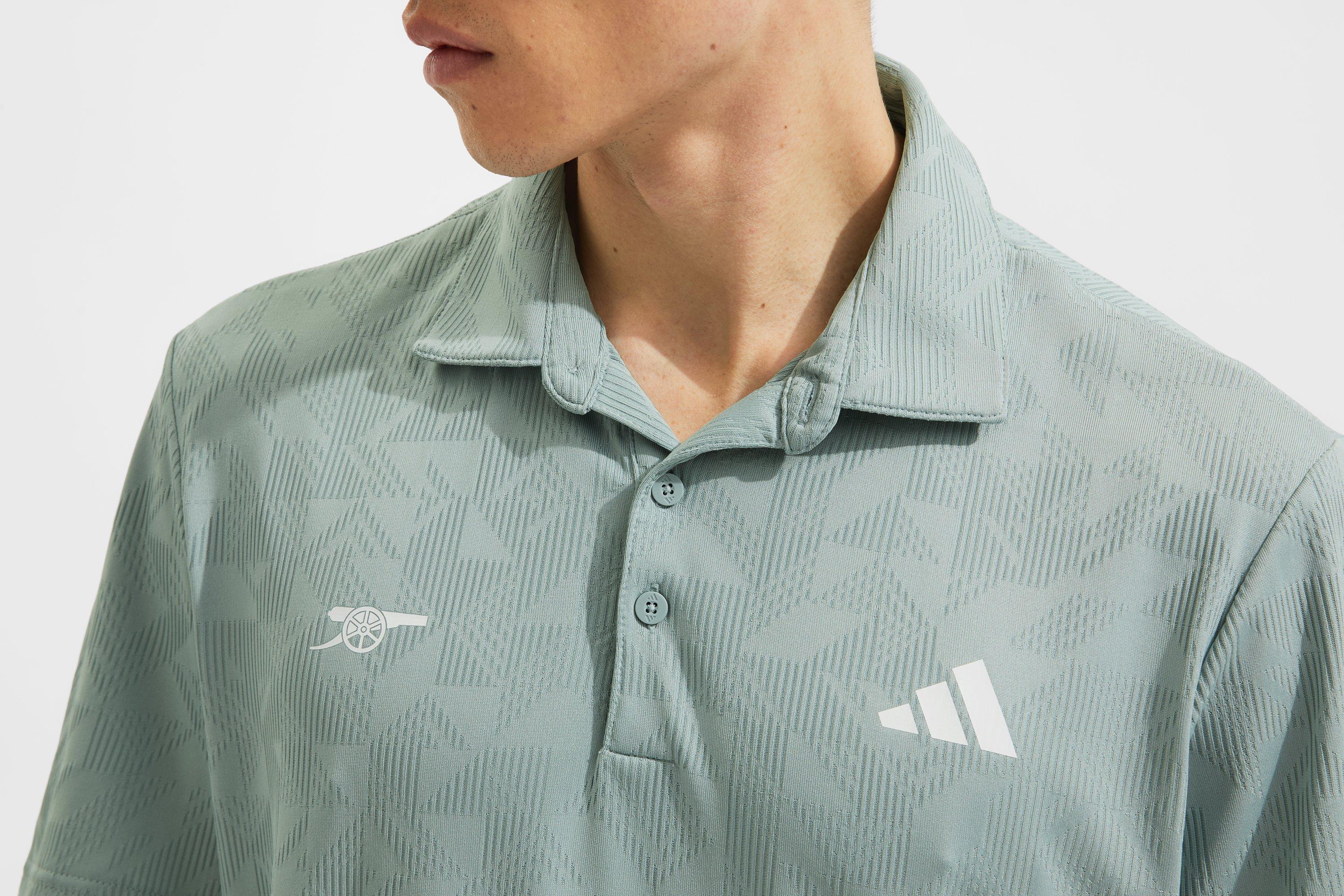 Arsenal adidas Golf Ultimate365 Jacquard Polo Shirt | Official