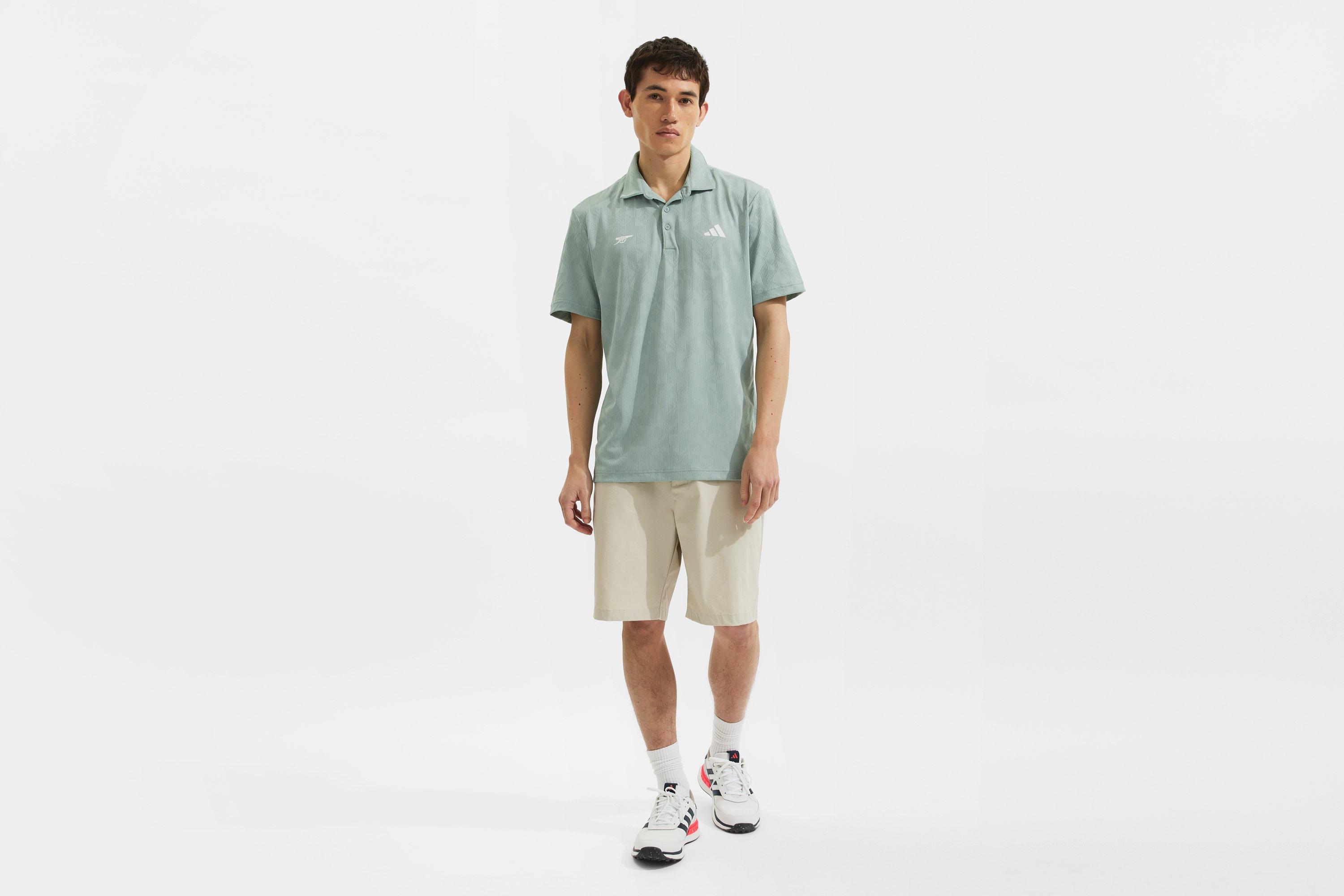Arsenal adidas Golf Ultimate365 Jacquard Polo Shirt | Official