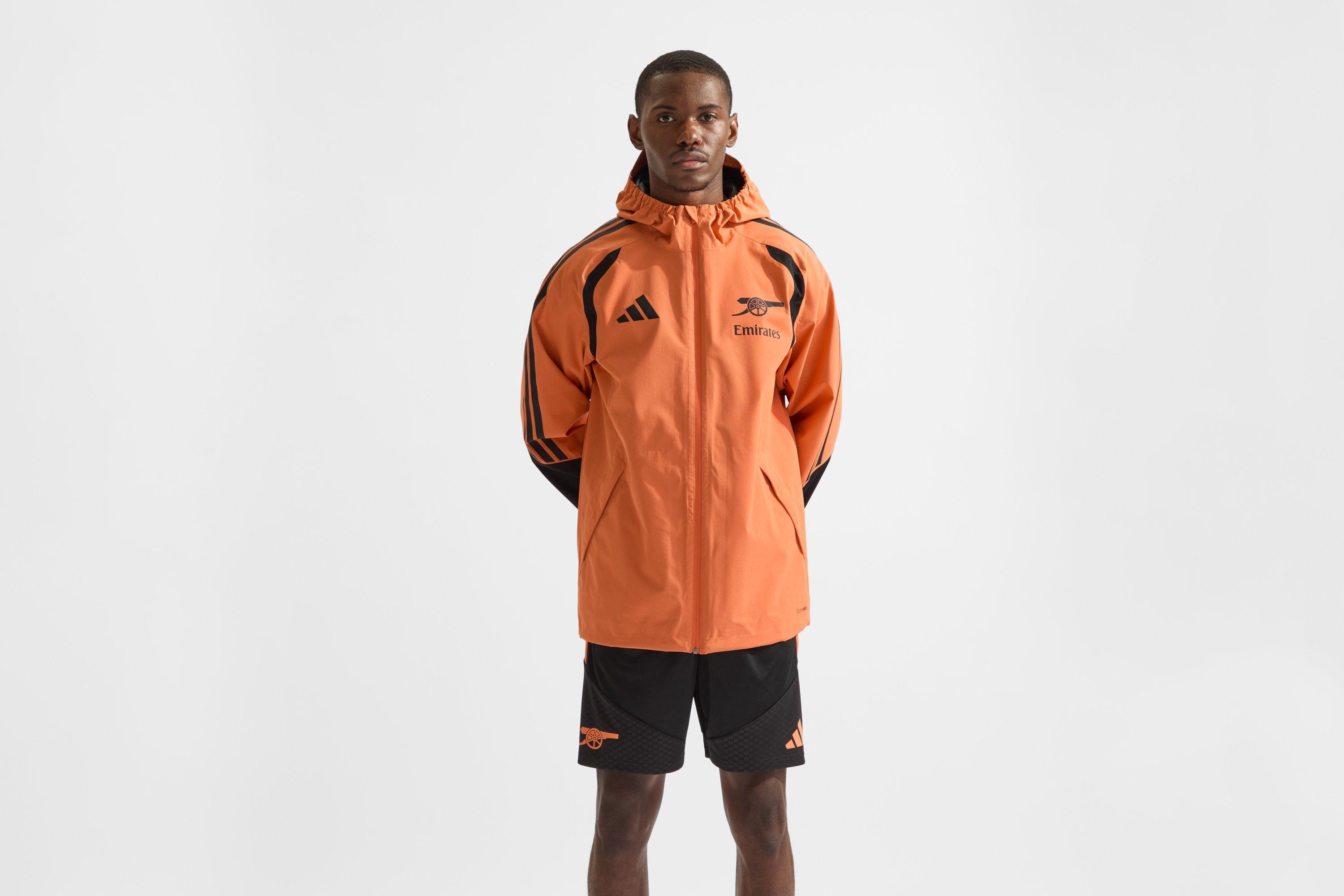 Arsenal adidas 26/27 Orange Training Rain Jacket | Official Online