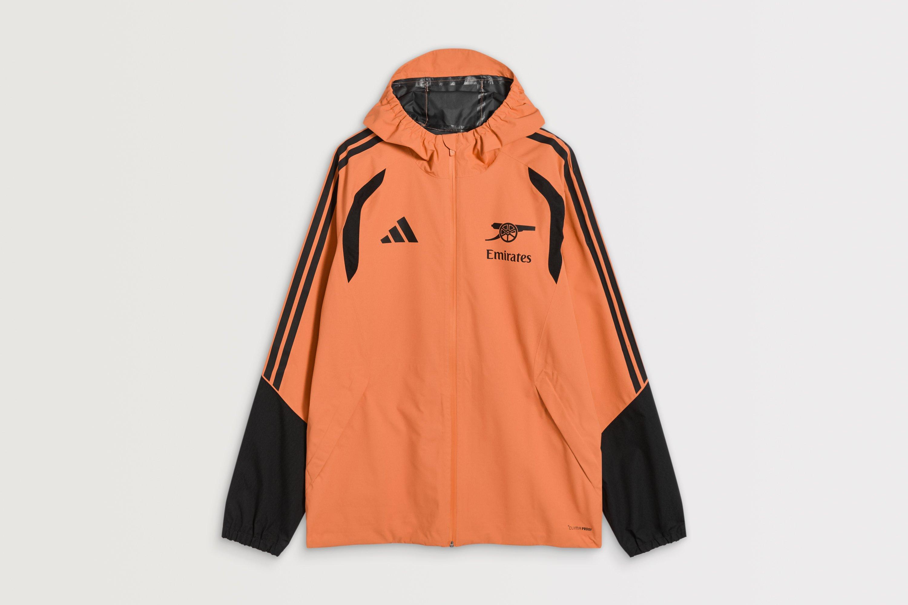 Arsenal adidas 26/27 Orange Training Rain Jacket