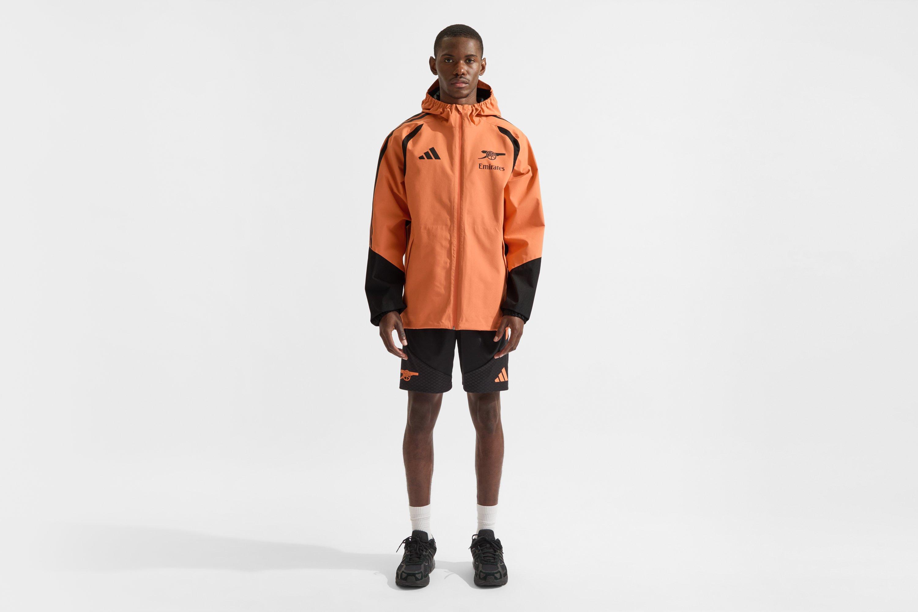 Arsenal adidas 26/27 Orange Training Rain Jacket | Official Online