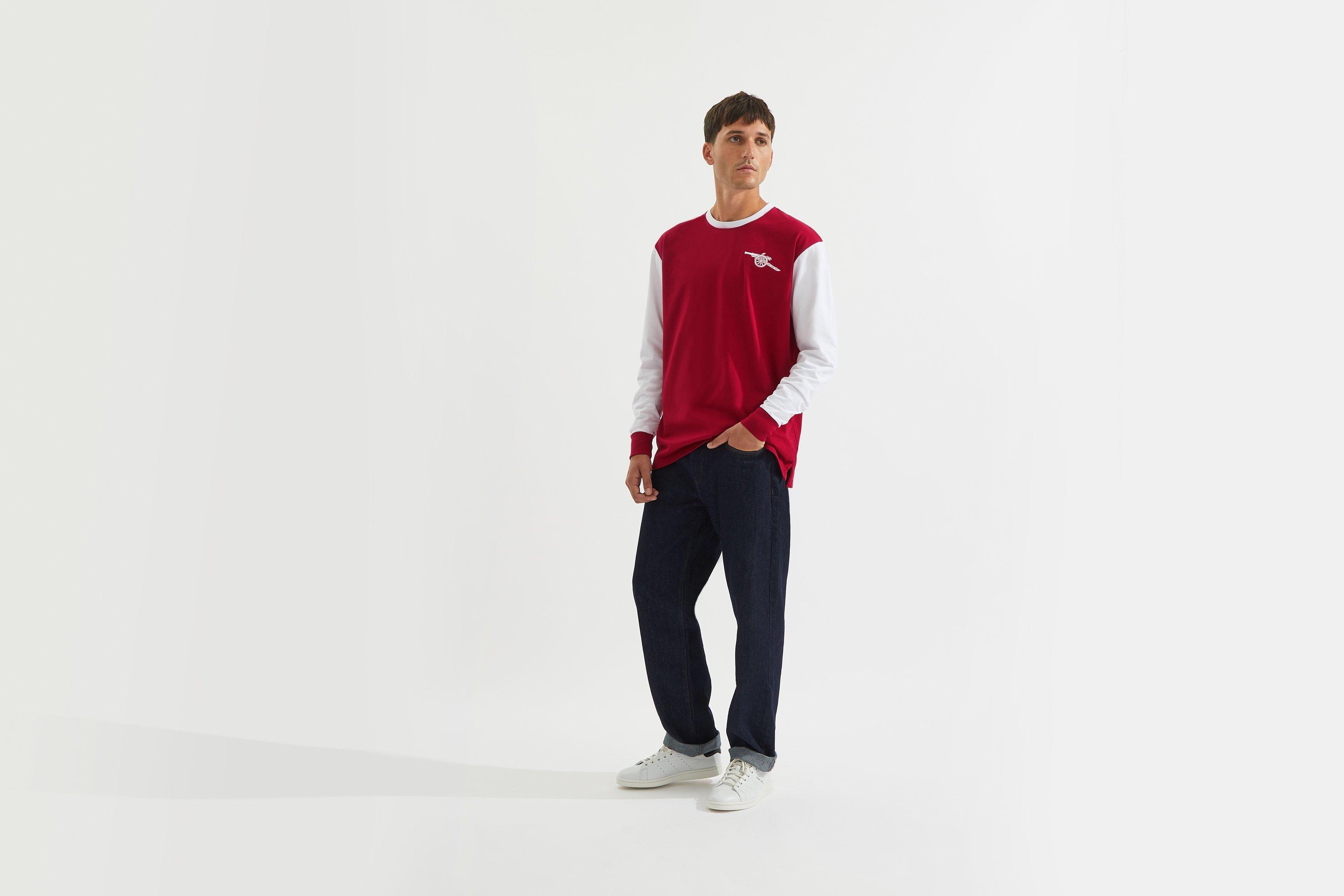 Arsenal Retro 1970s Long Sleeve Home Shirt | Official Online Store