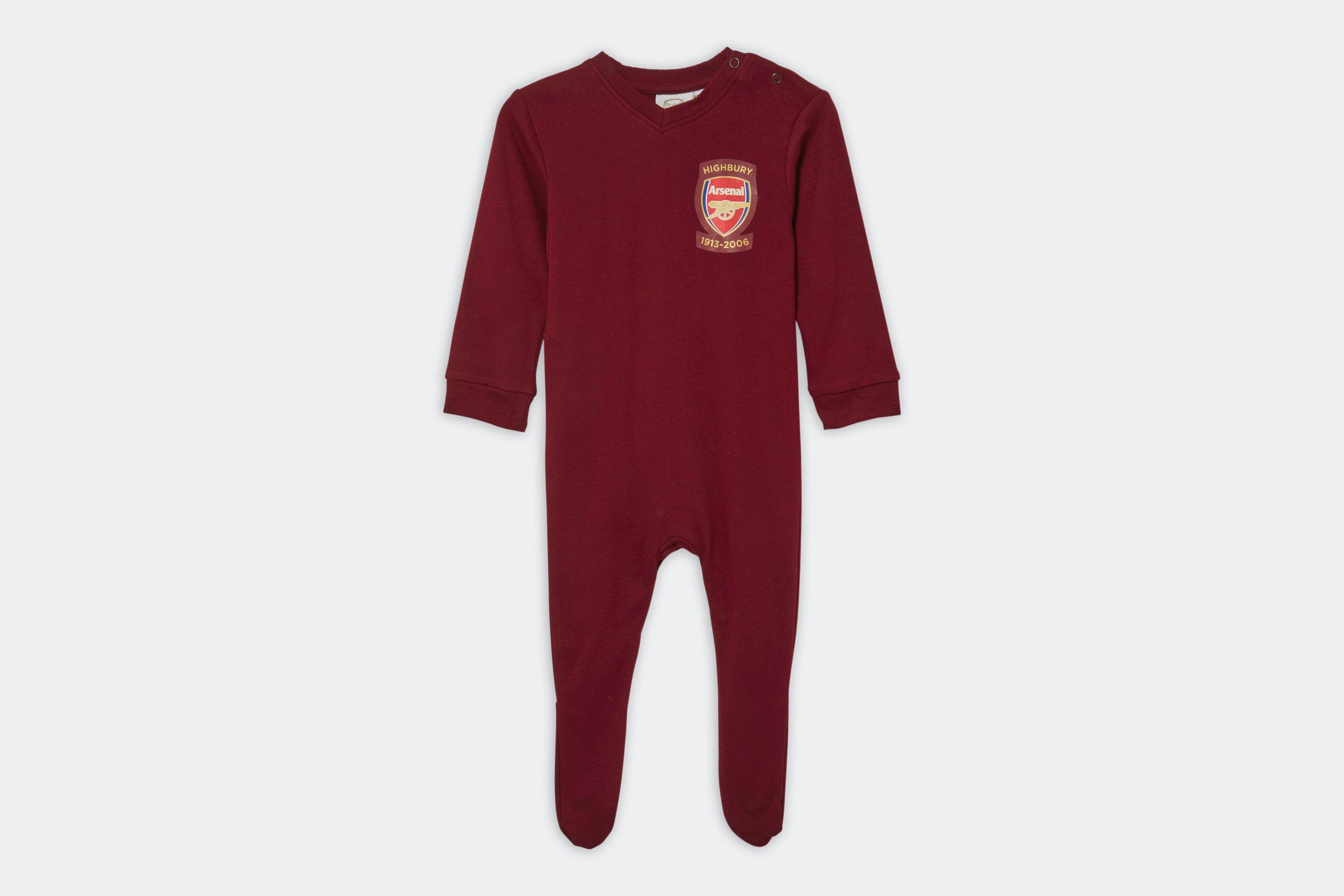 Arsenal Baby Retro Highbury Sleepsuit
