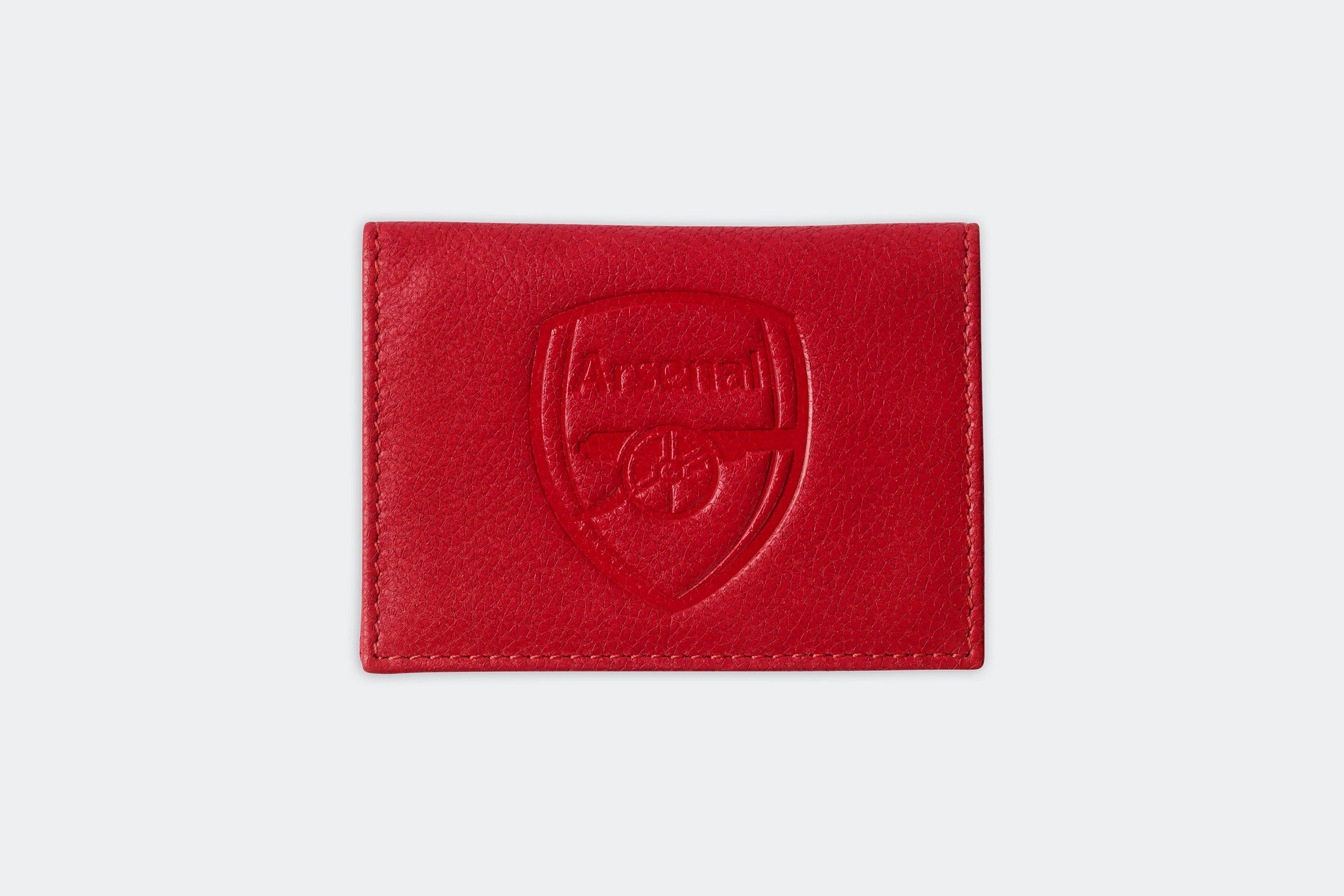 Arsenal Red Leather Card Holder