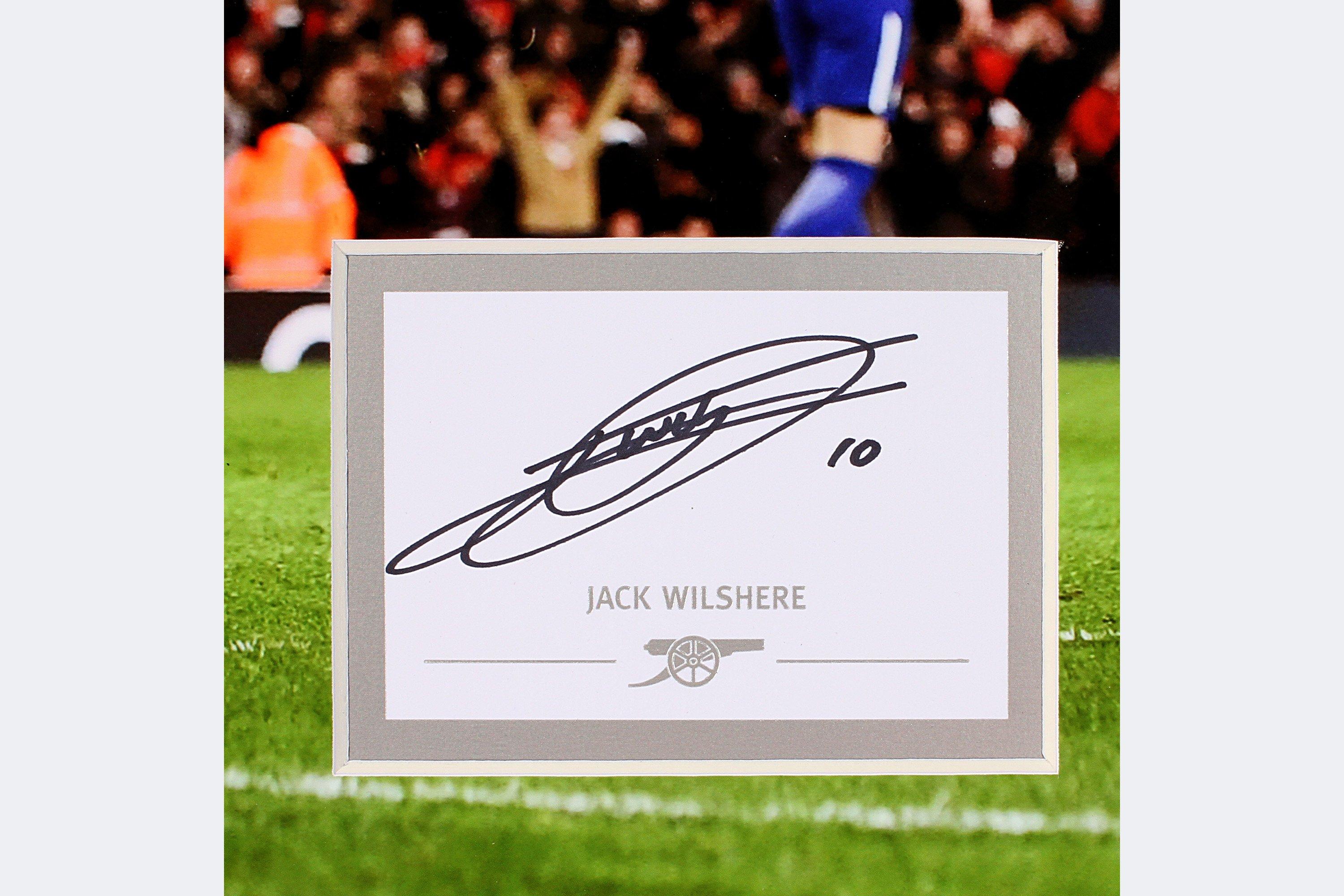 Arsenal Jack Wilshere Framed Signed Print | Official Online Store