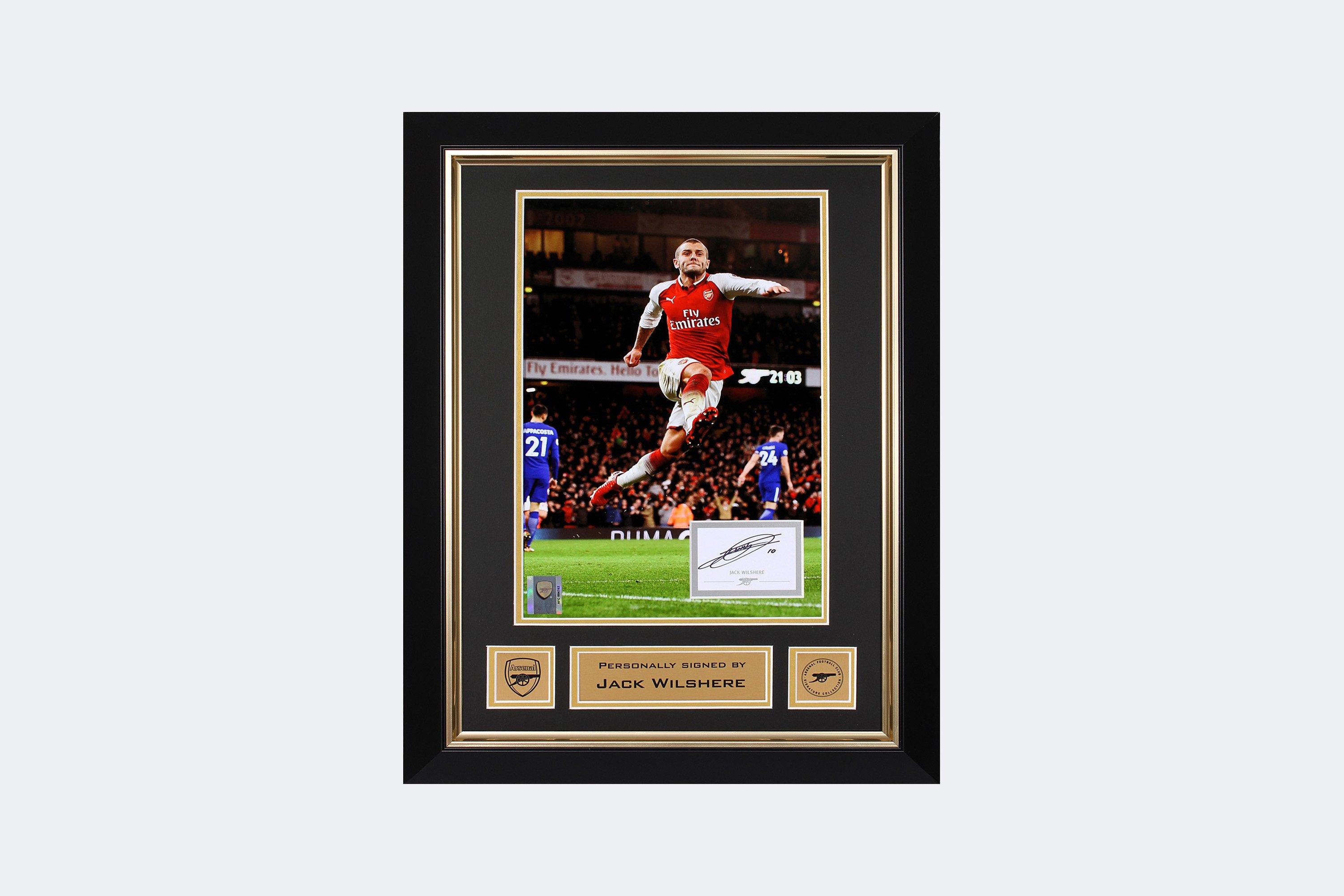 Arsenal Jack Wilshere Framed Signed Print | Official Online Store